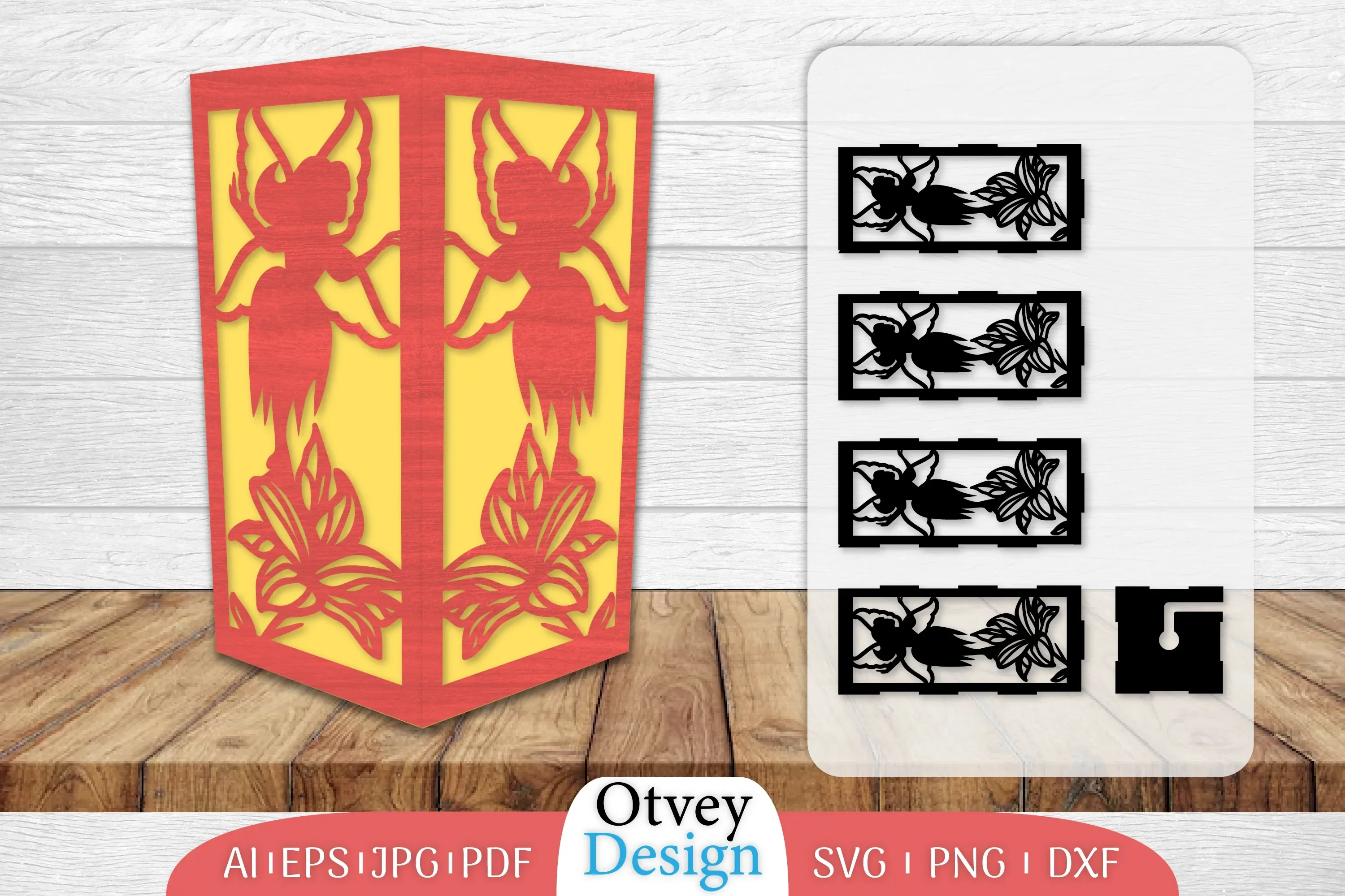 Fairy Lamp Lasercut SVG Bundle