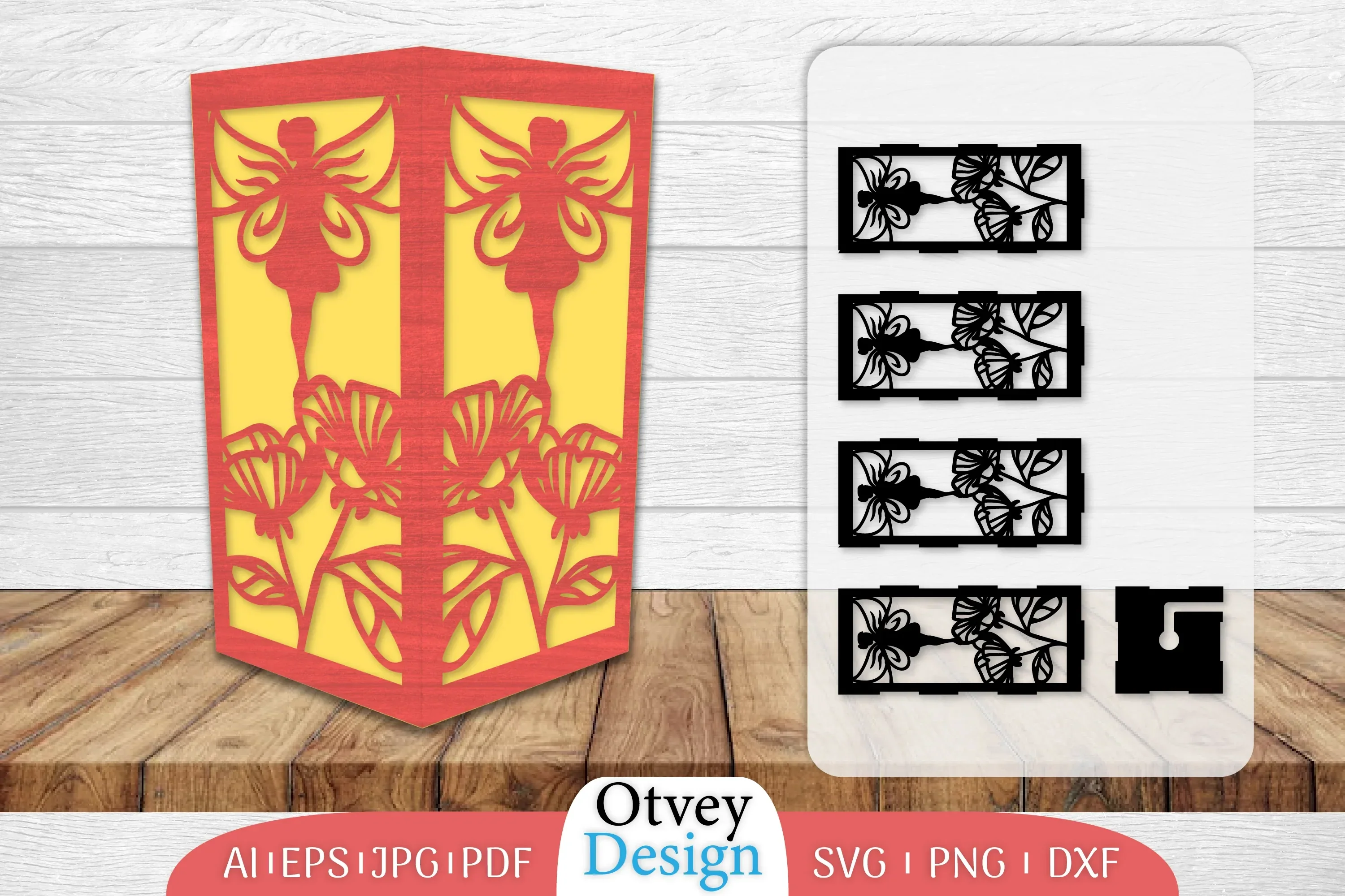 Fairy Lamp Lasercut SVG Bundle