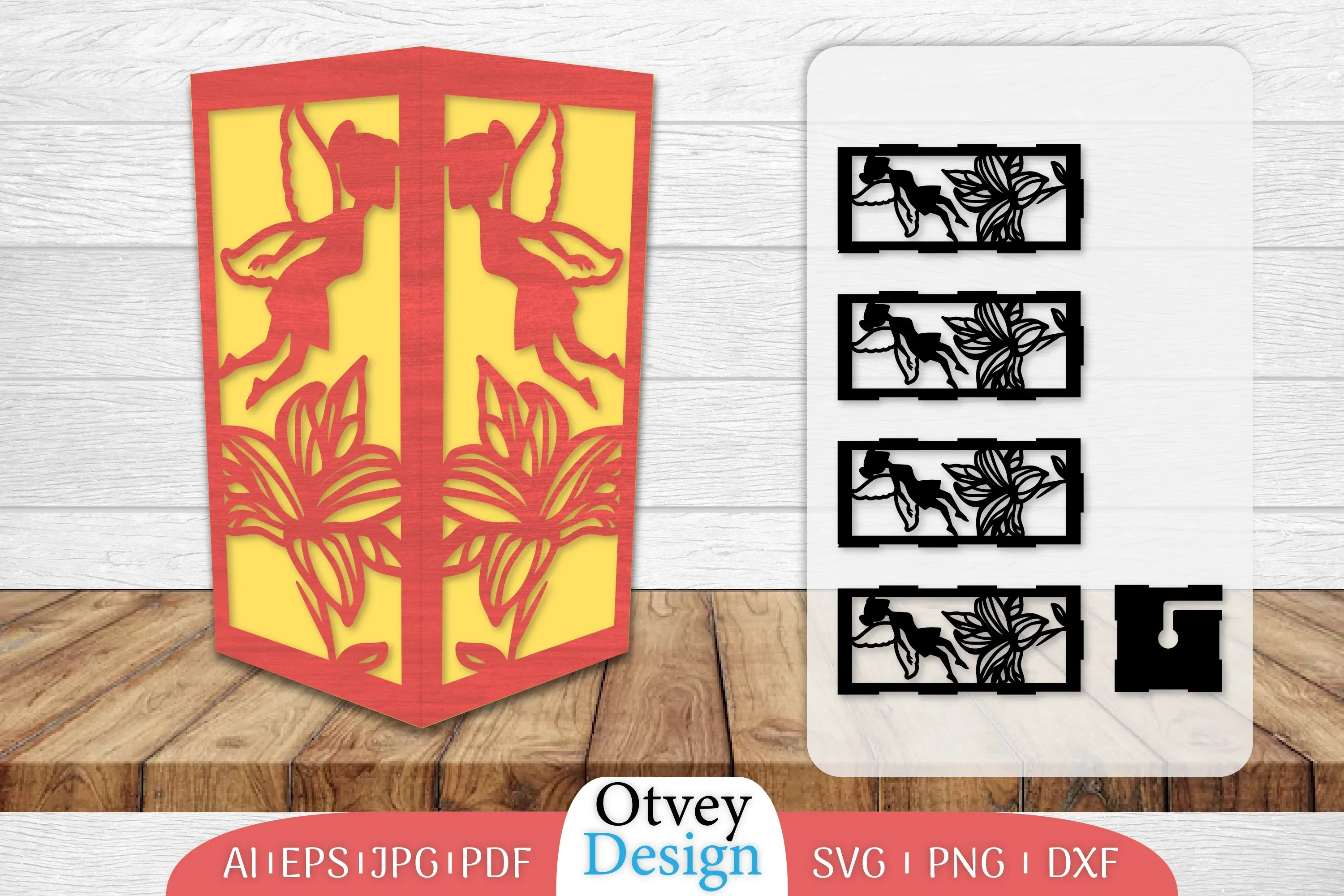Fairy Lamp Lasercut SVG Bundle