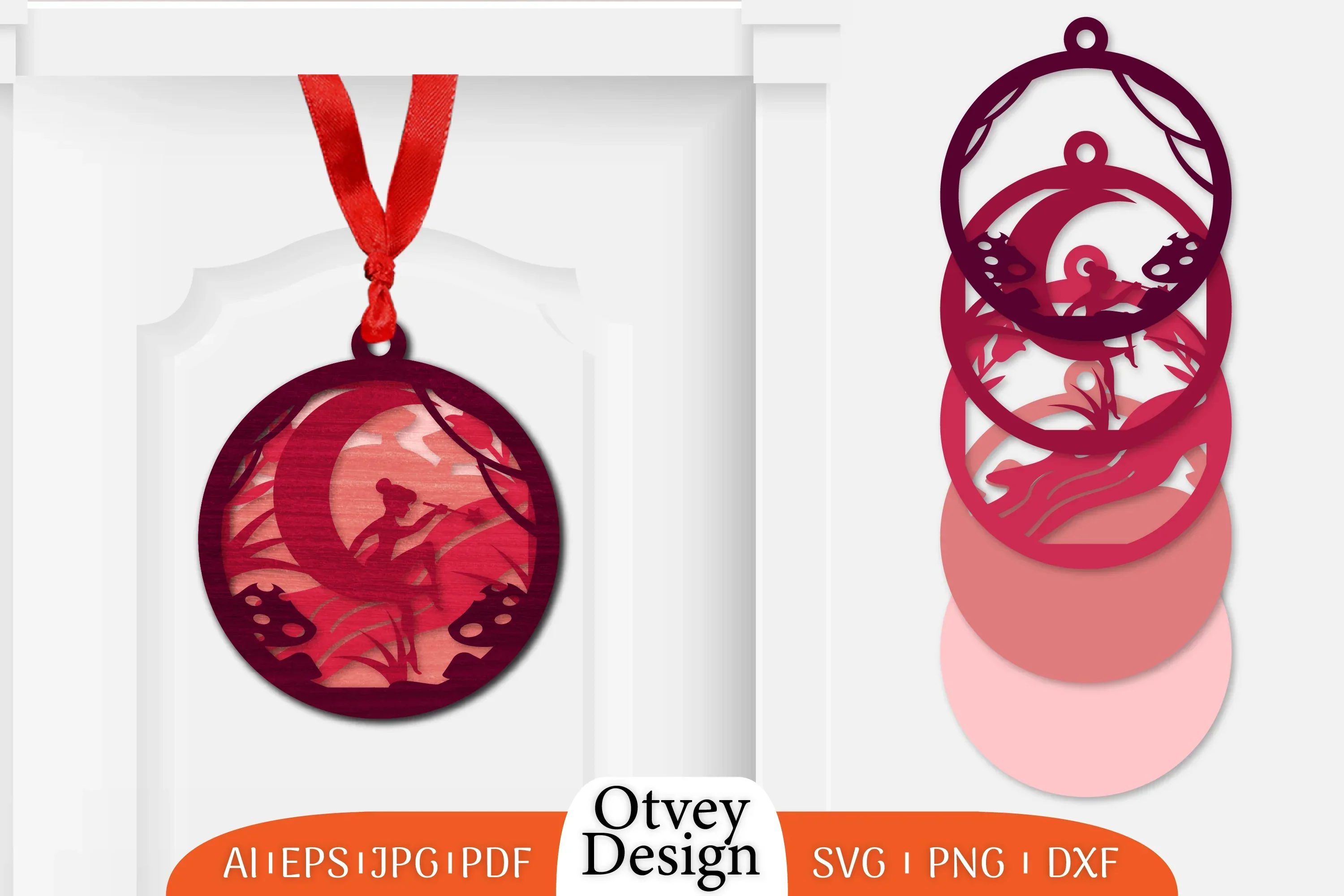 Fairy Ornament Lasercut SVG Bundle