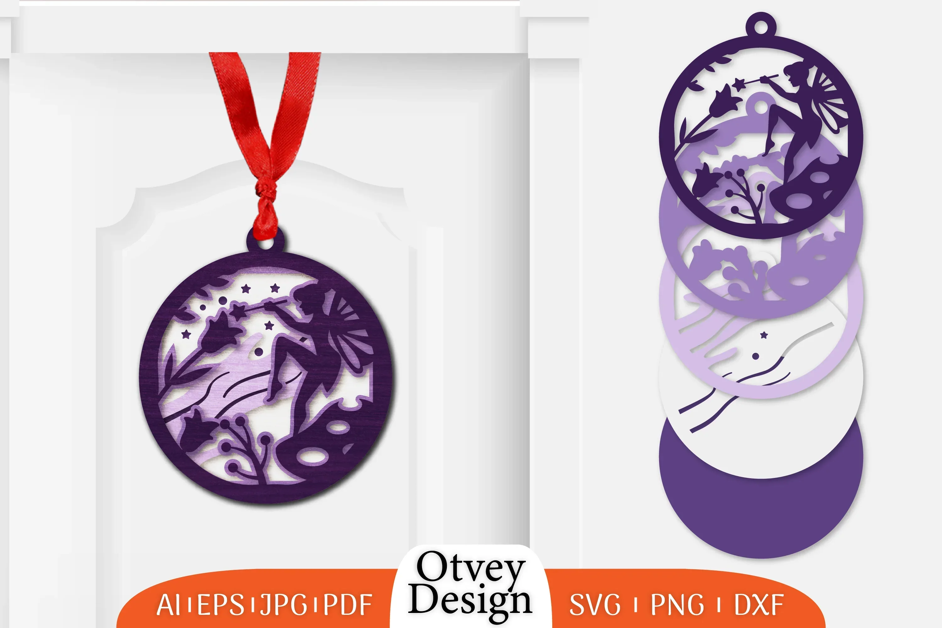 Fairy Ornament Lasercut SVG Bundle