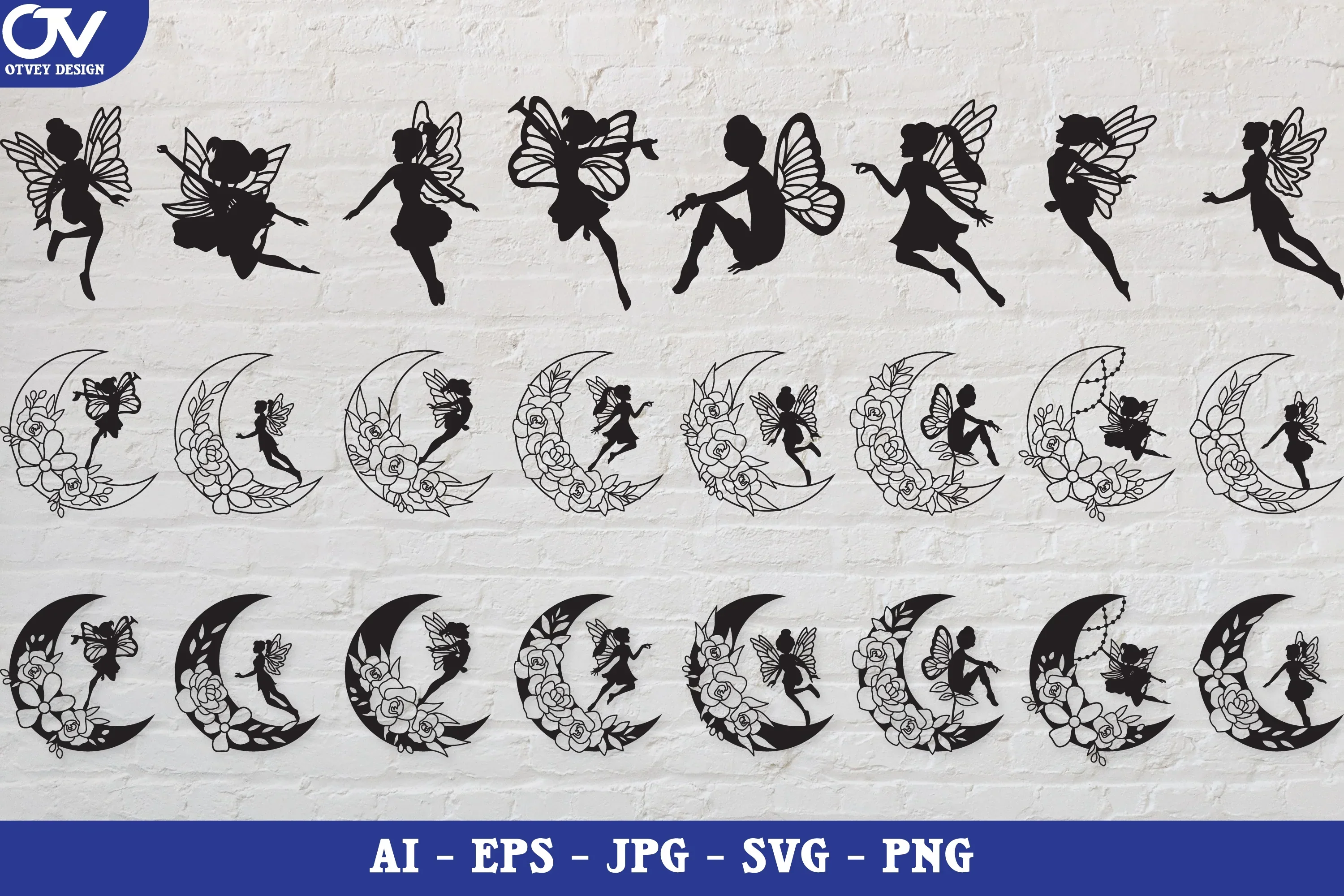 Fairy Silhouette SVG Bundle Collection