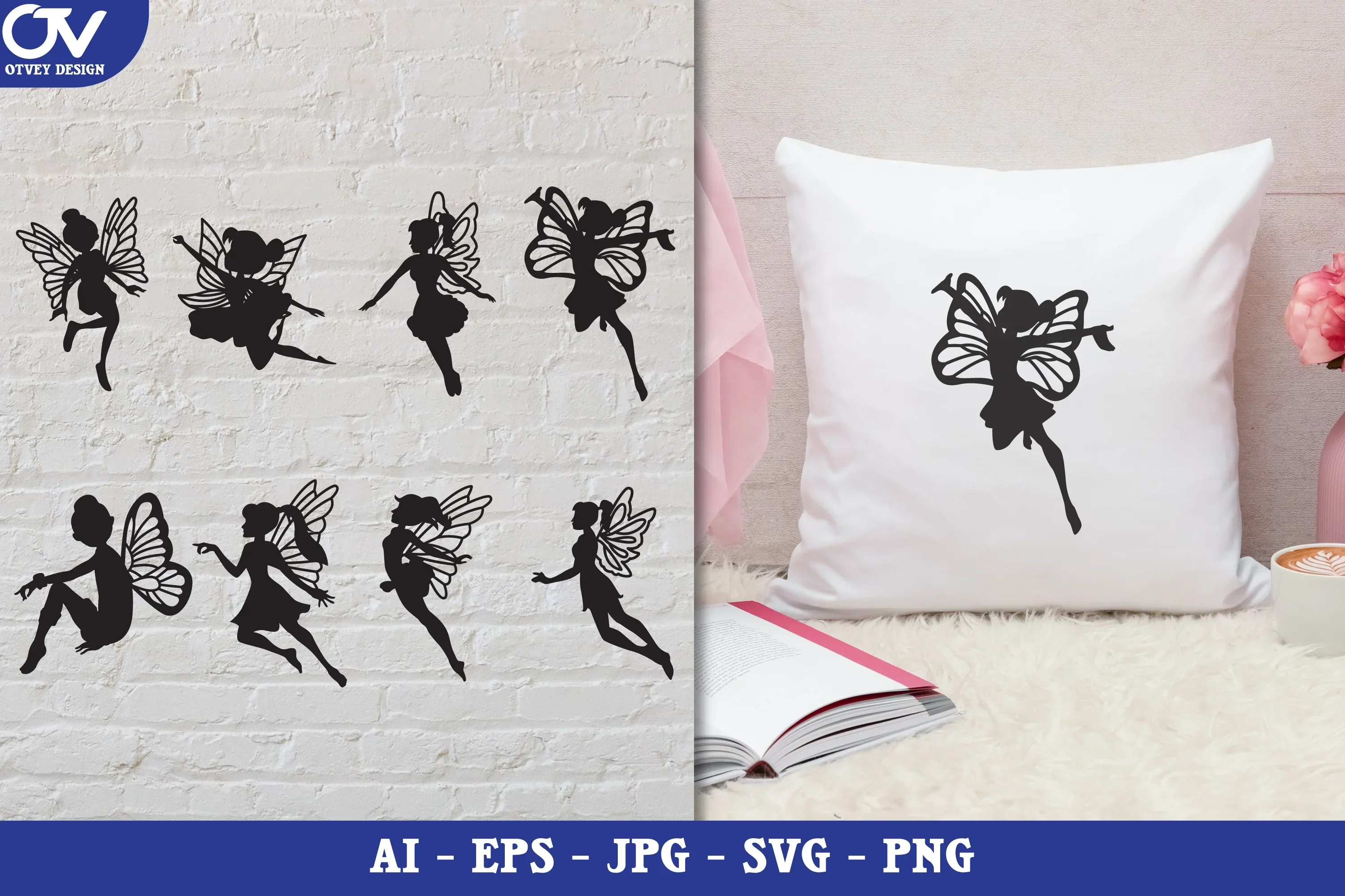 Fairy Silhouette SVG Bundle Collection - Image 3