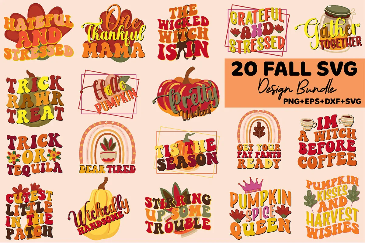 Fall Cricut Files SVG Bundle