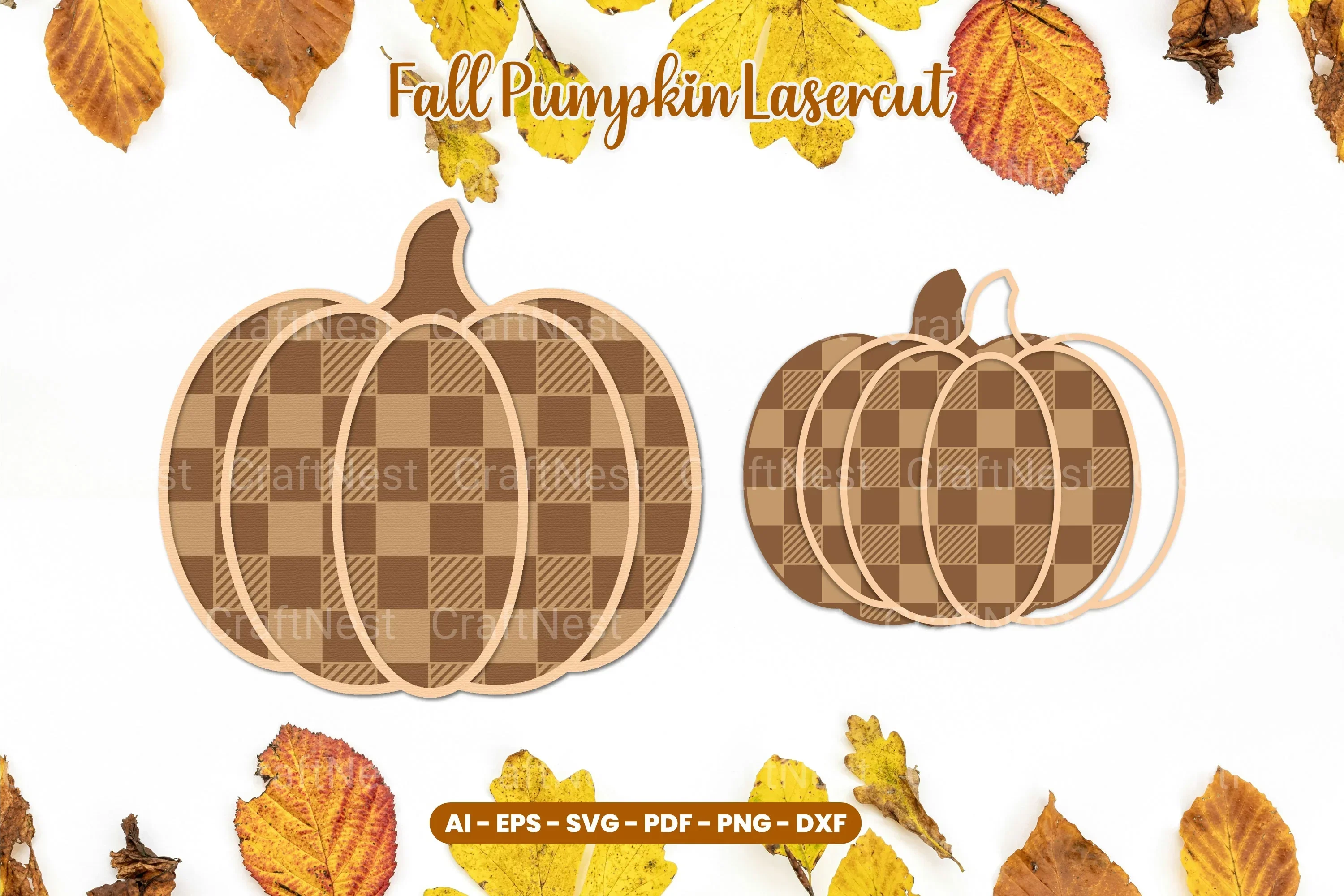Fall Pumpkin Lasercut SVG Bundle