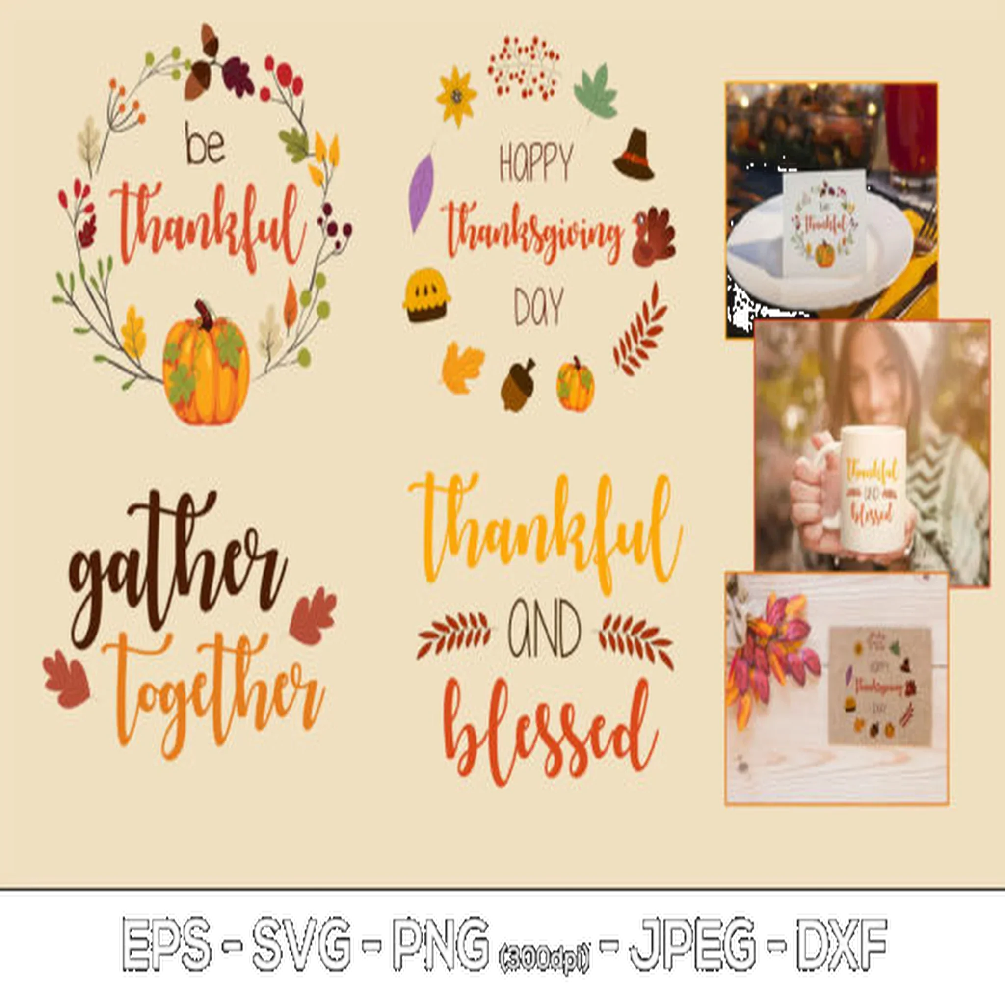 Fall Thanksgiving SVG Bundle