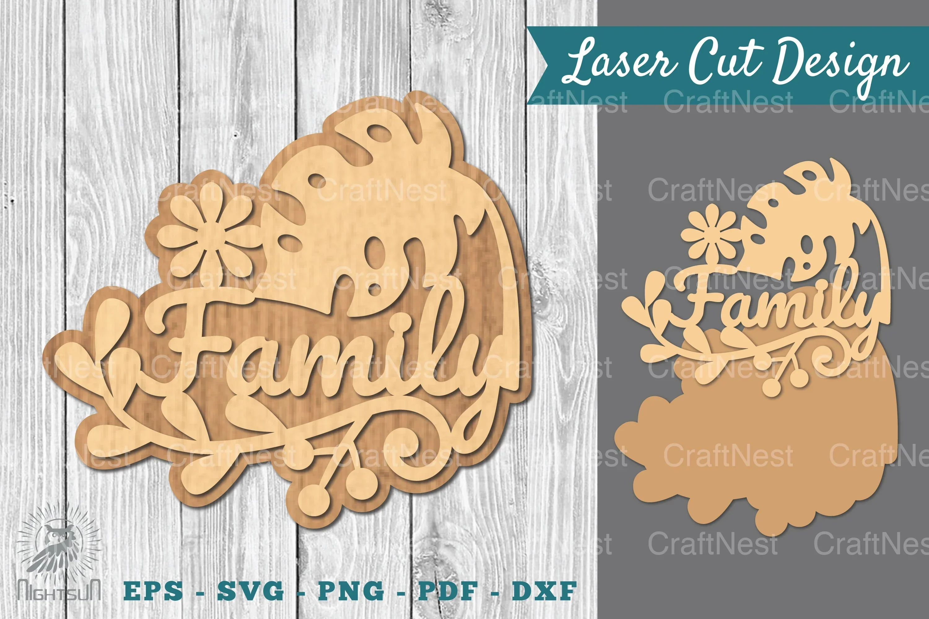 Family Quotes Laser Cut Sign SVG Bundle
