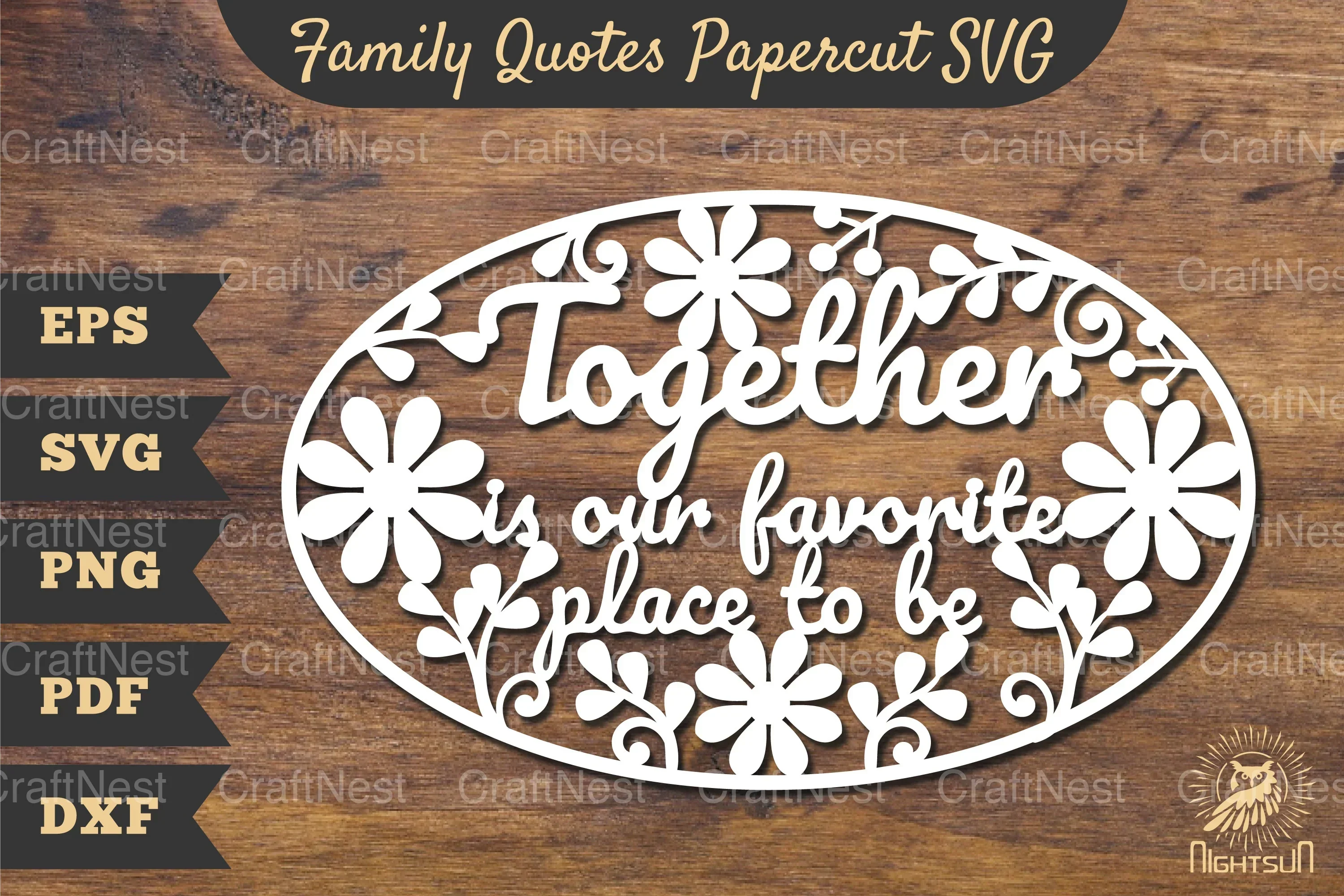 Family Quotes Papercut SVG Bundle
