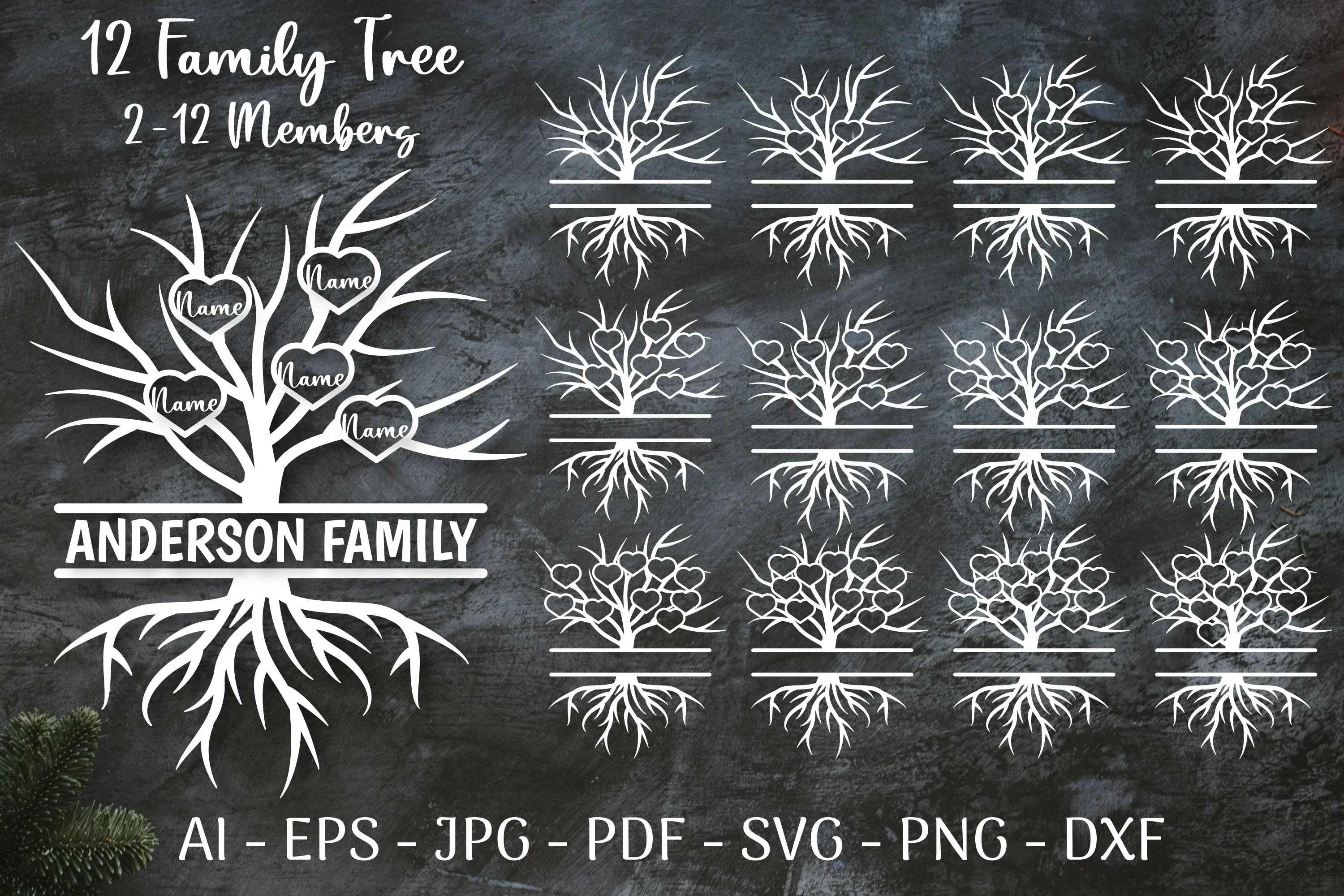 Family Tree Sign SVG Bundle