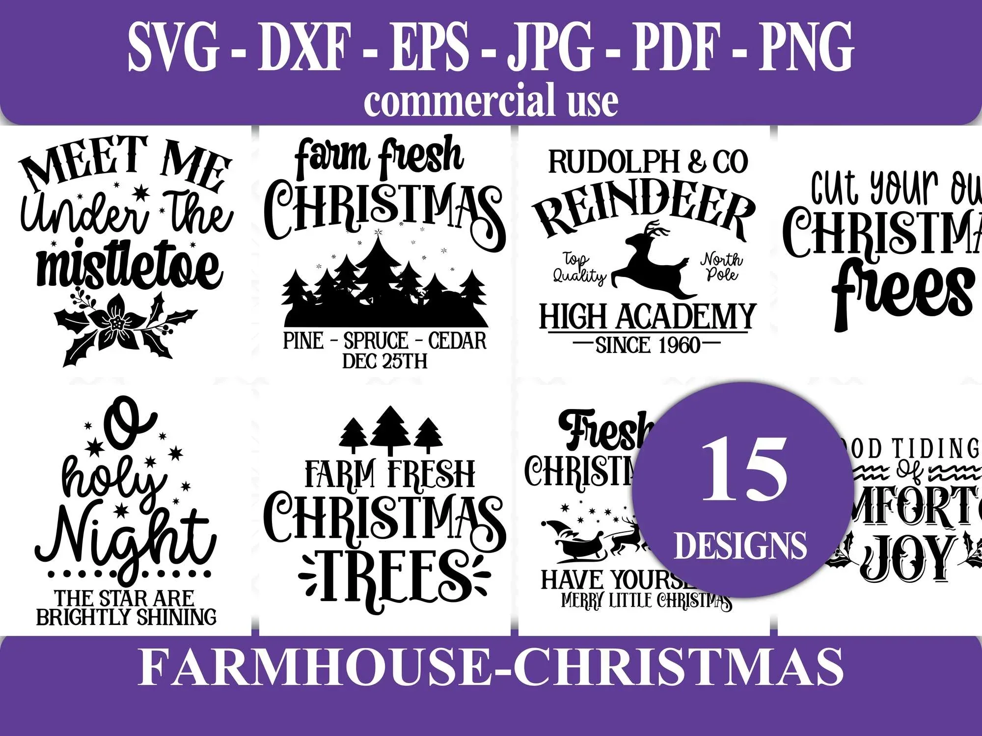 Farmhouse Christmas SVG