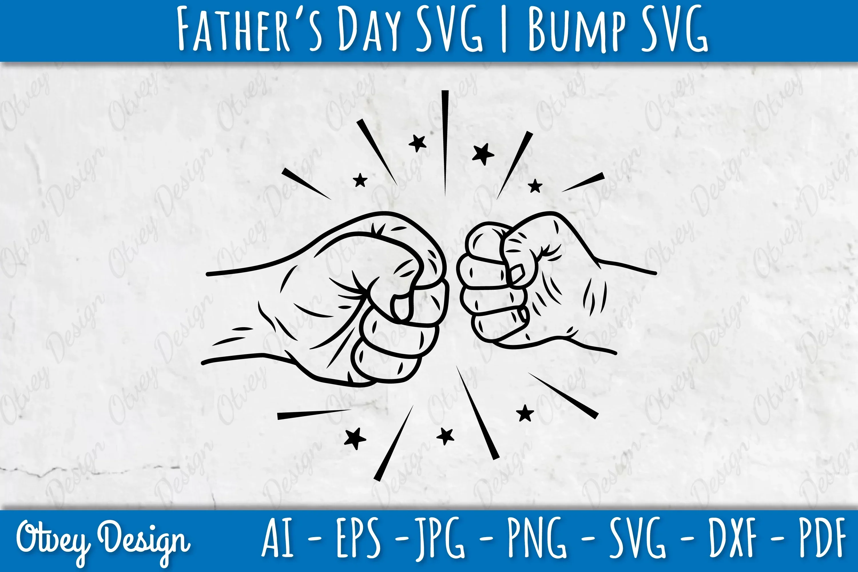 Father's Day Fist Bump SVG Bundle