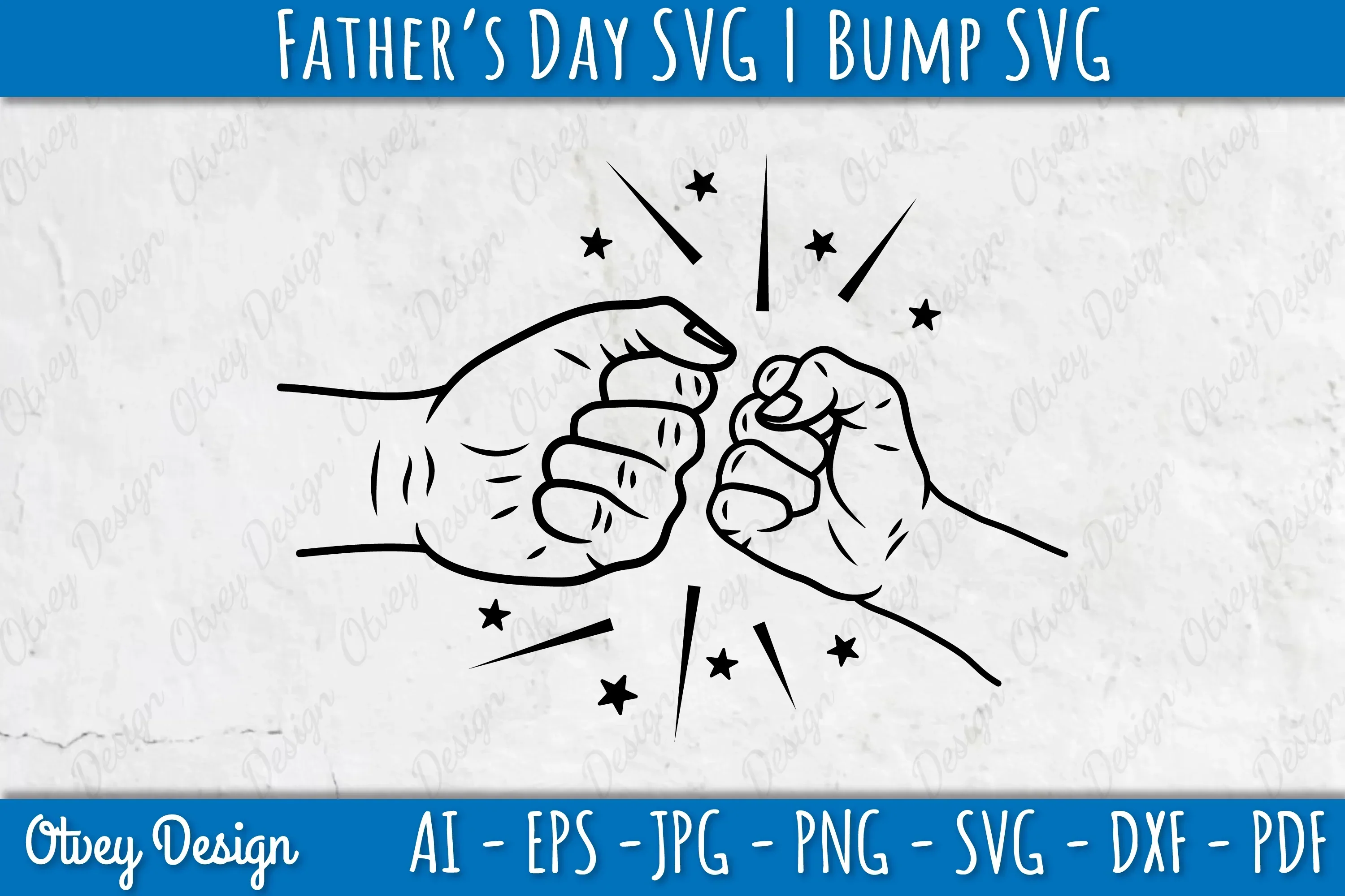 Father's Day Fist Bump SVG Bundle