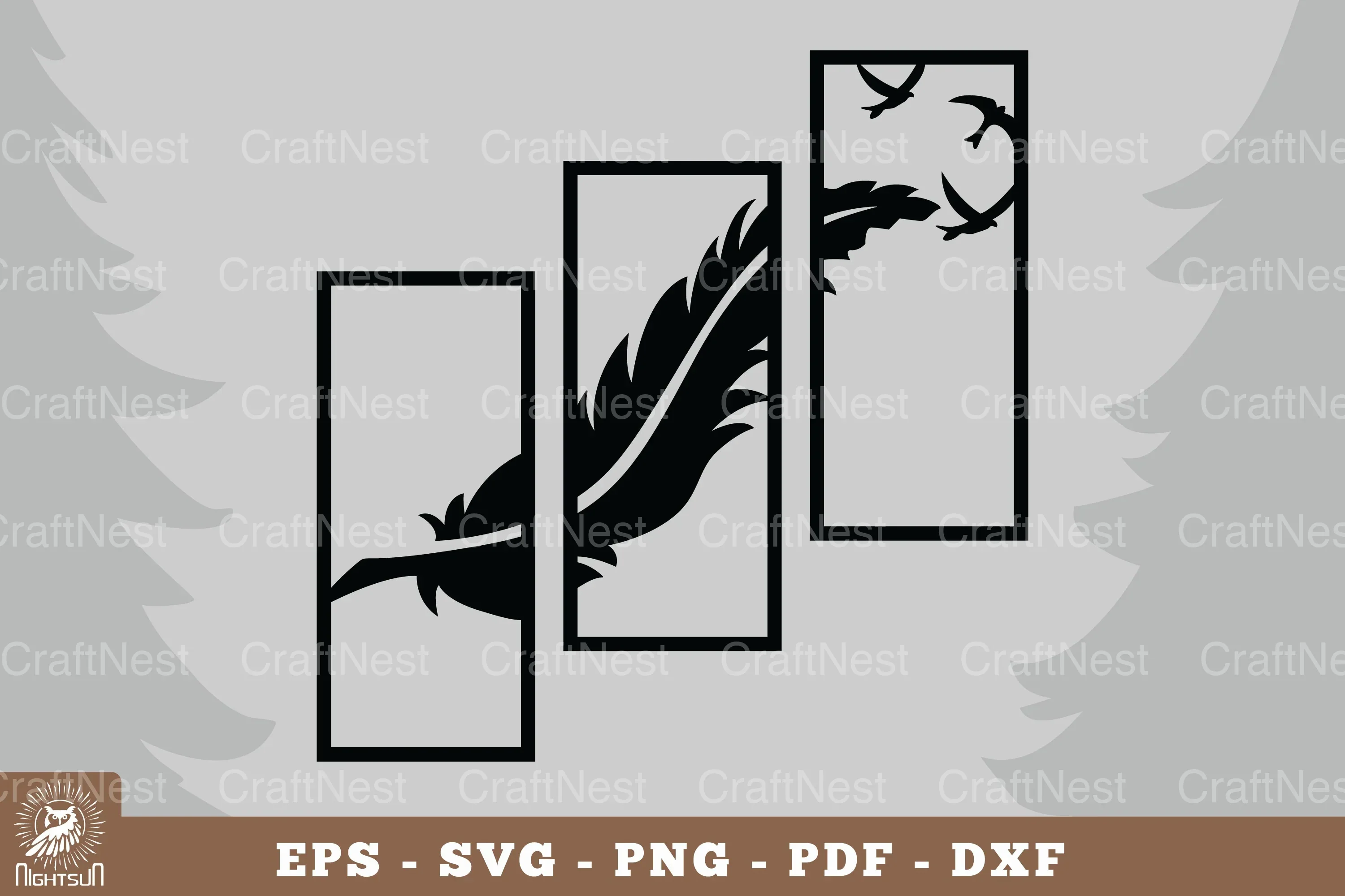 Feather Home Decor SVG Bundle