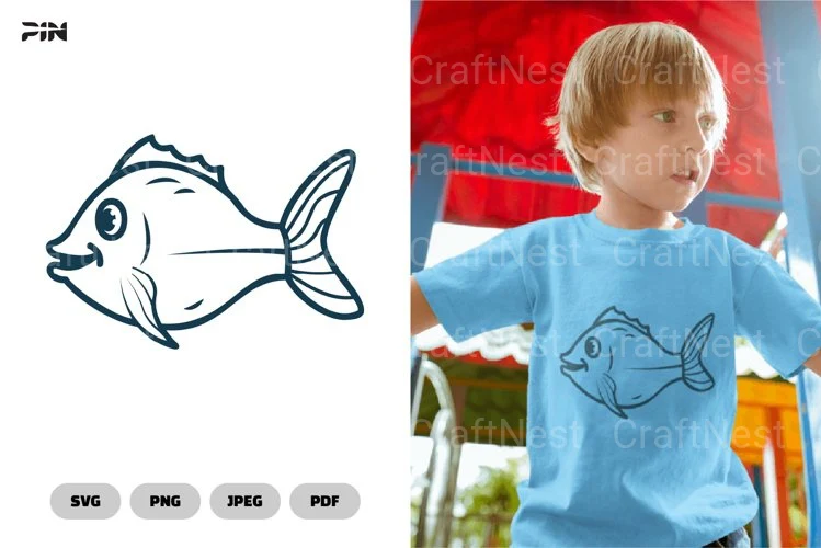 Fish and Sea Animals Illustration Clipart Bundle
