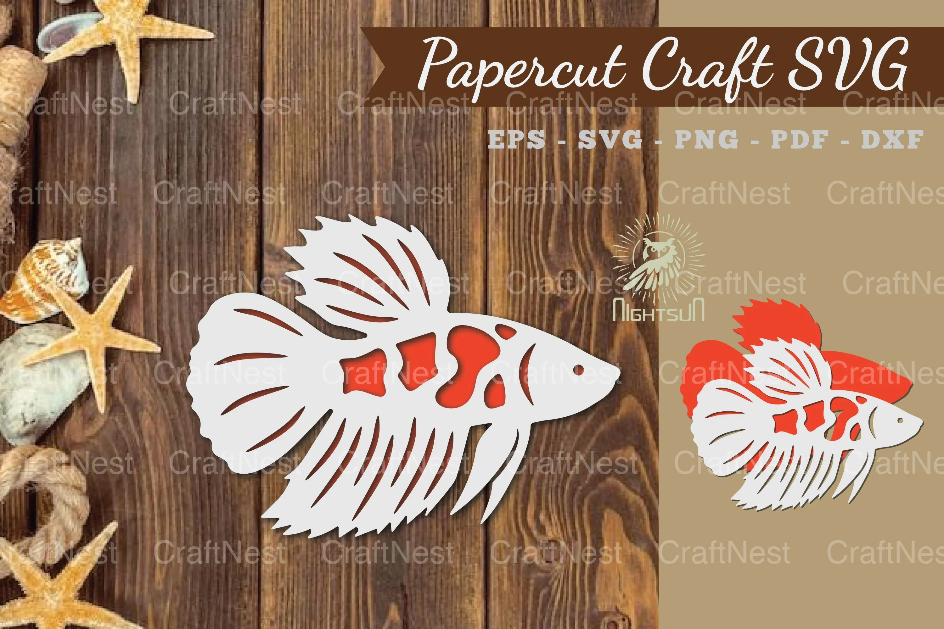 Fish Paper Cut SVG Bundle