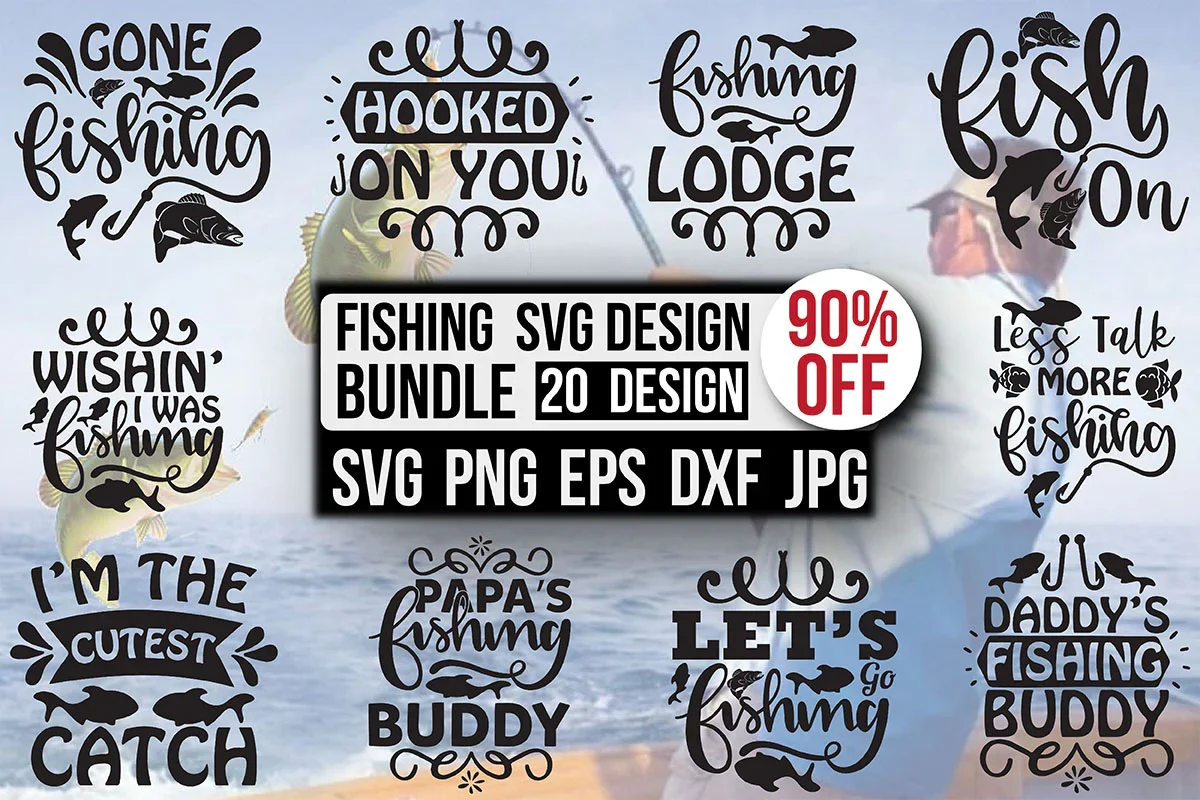 Fishing SVG Bundle - Image 3