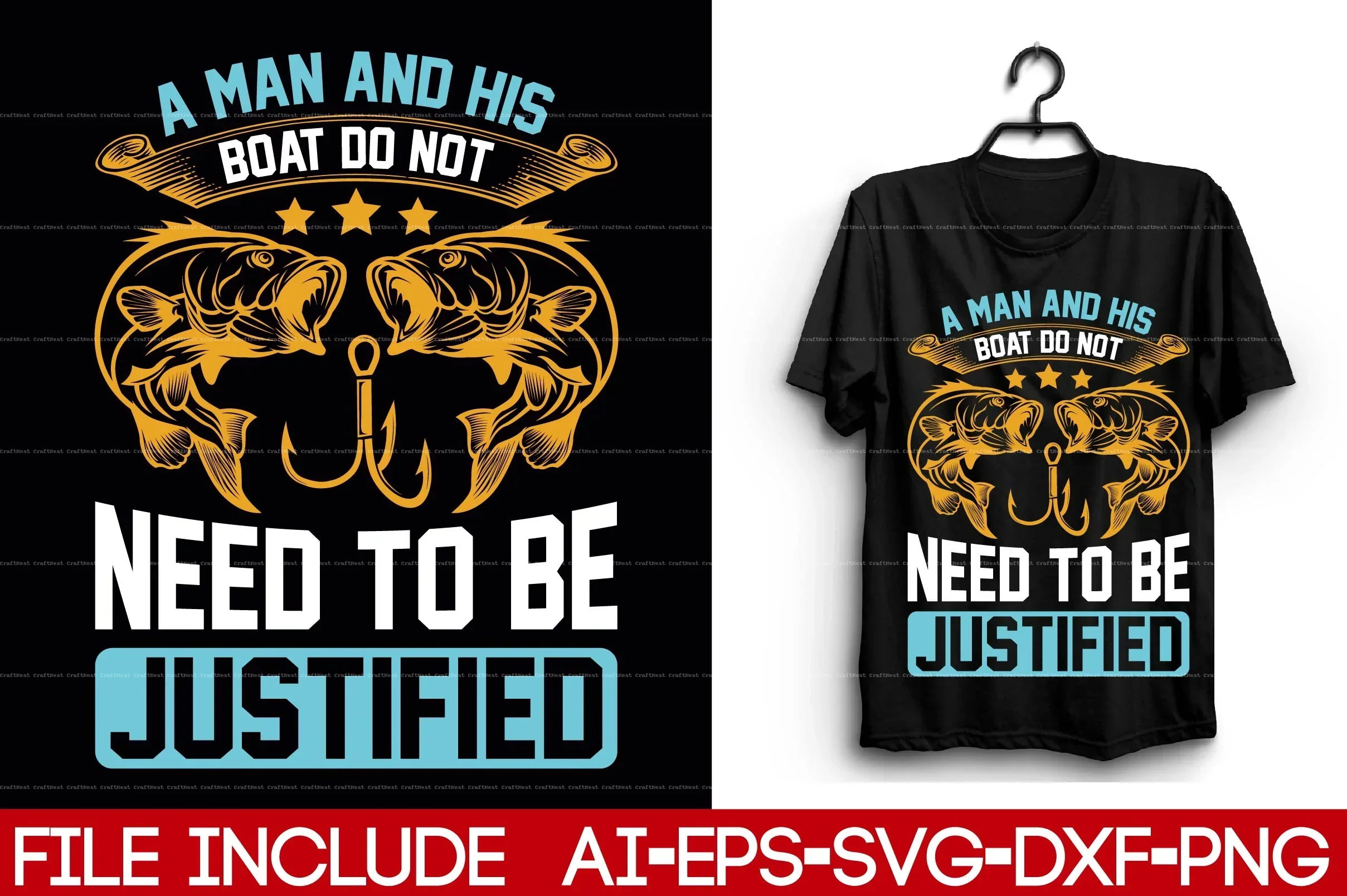 Fishing T-Shirt Design SVG Bundle - Image 12