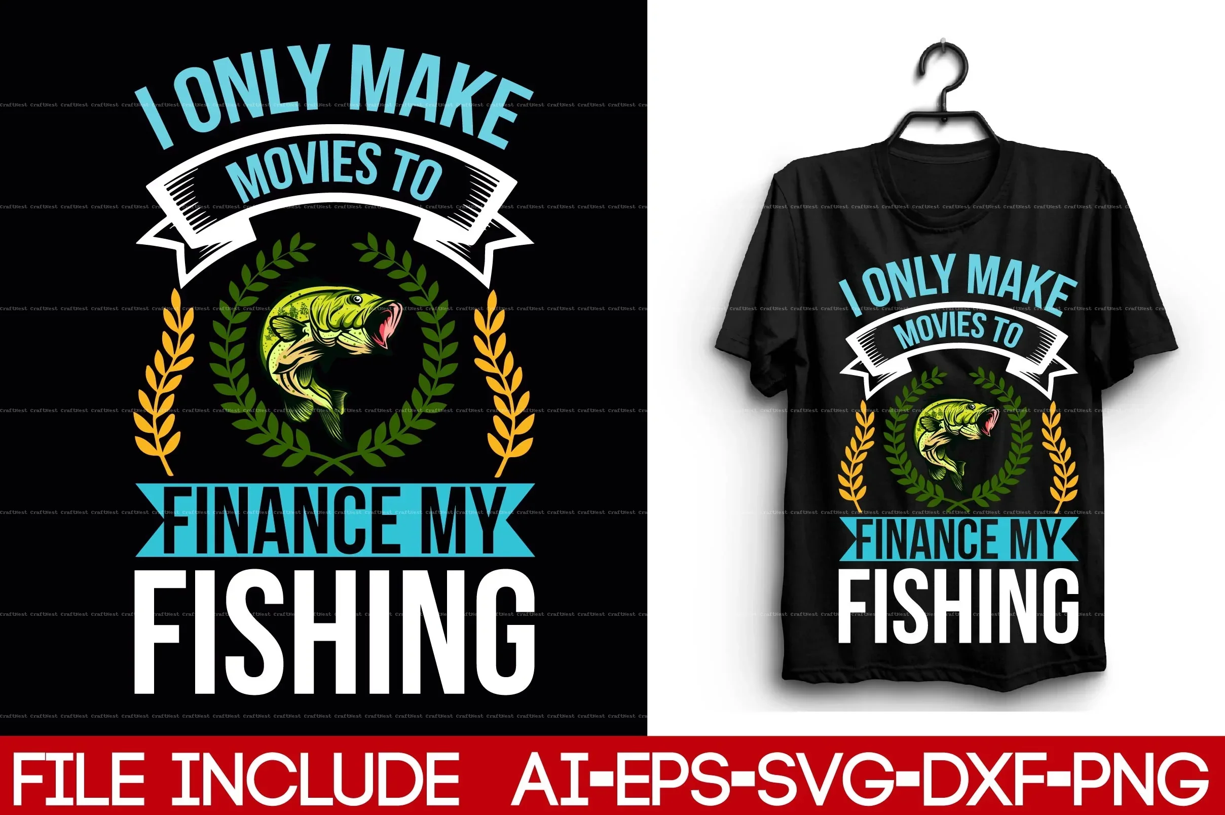 Fishing T-Shirt Design SVG Bundle - Image 13