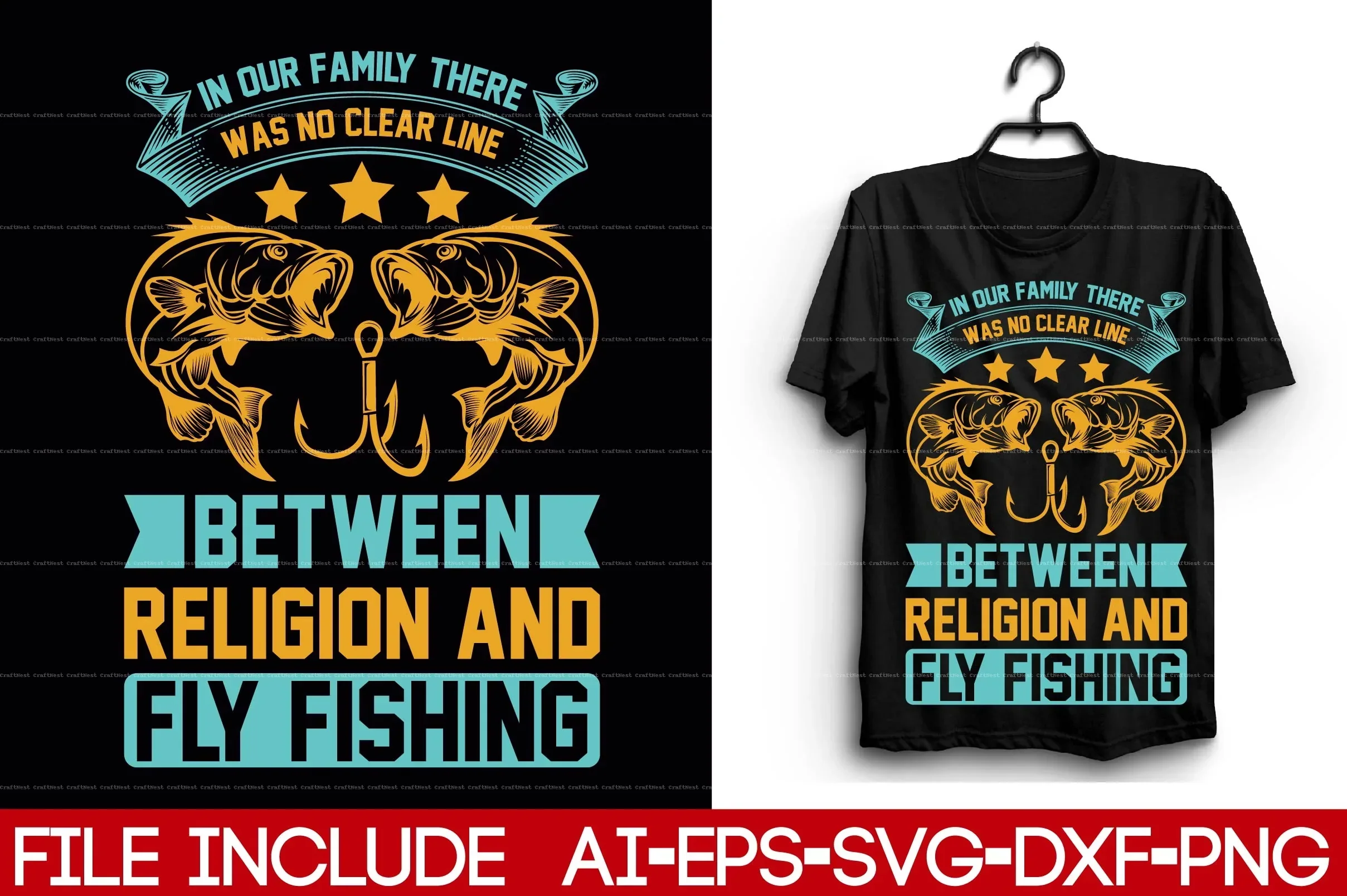 Fishing T-Shirt Design SVG Bundle - Image 2