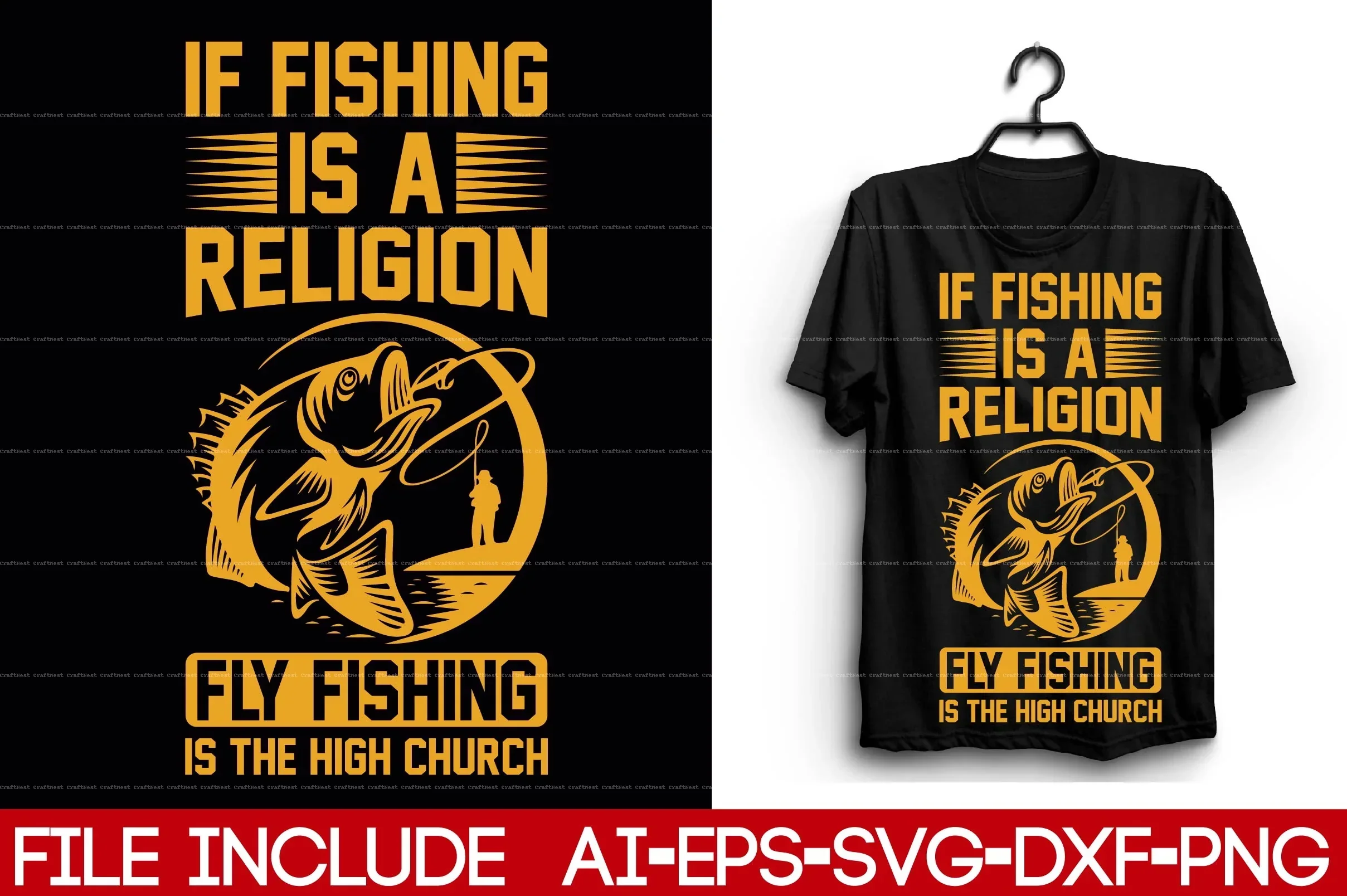 Fishing T-Shirt Design SVG Bundle - Image 6
