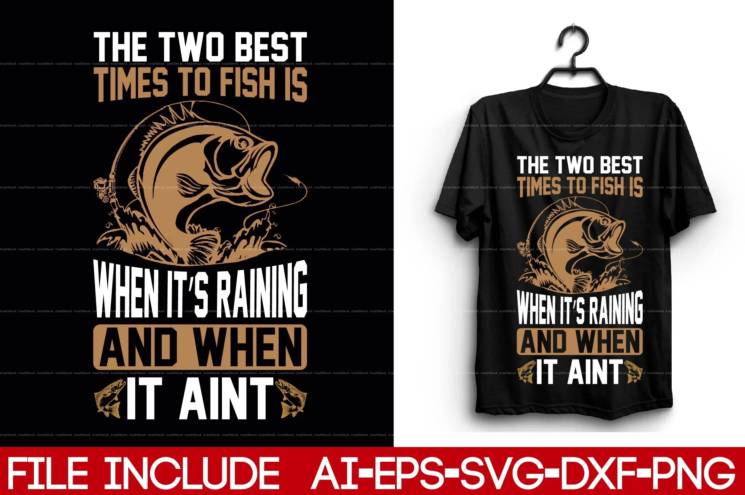Fishing T-Shirt Design SVG Bundle - Image 7