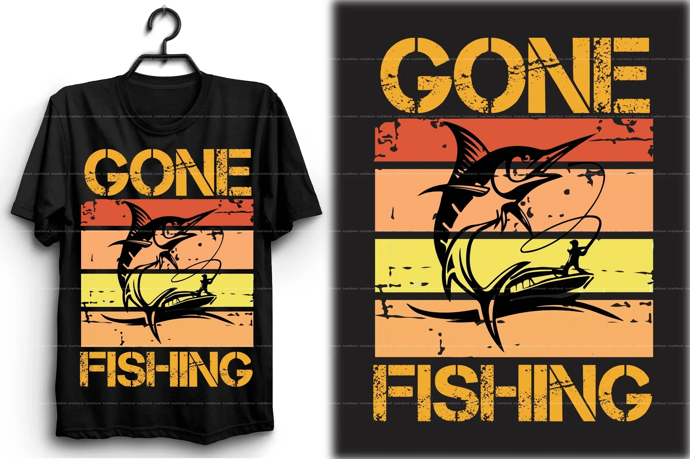 Fishing T-Shirt Design SVG Bundle - Image 11