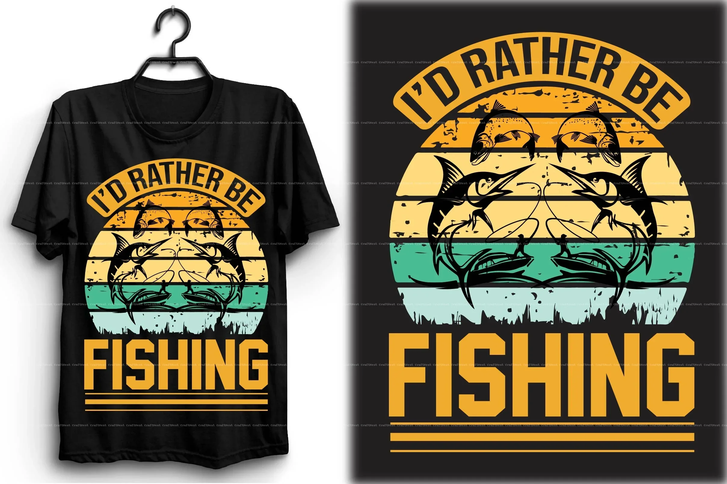 Fishing T-Shirt Design SVG Bundle - Image 6