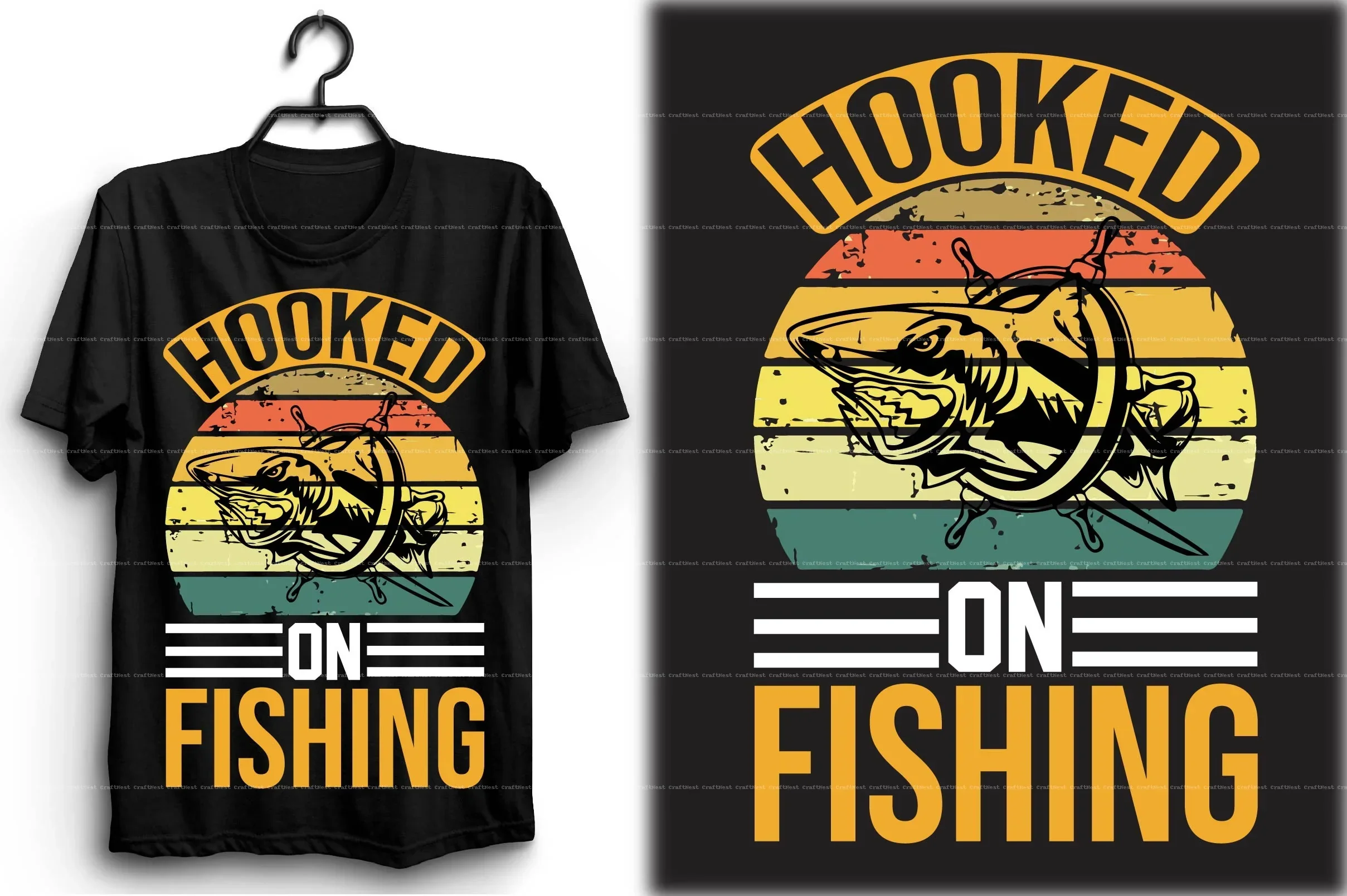 Fishing T-Shirt Design SVG Bundle - Image 7