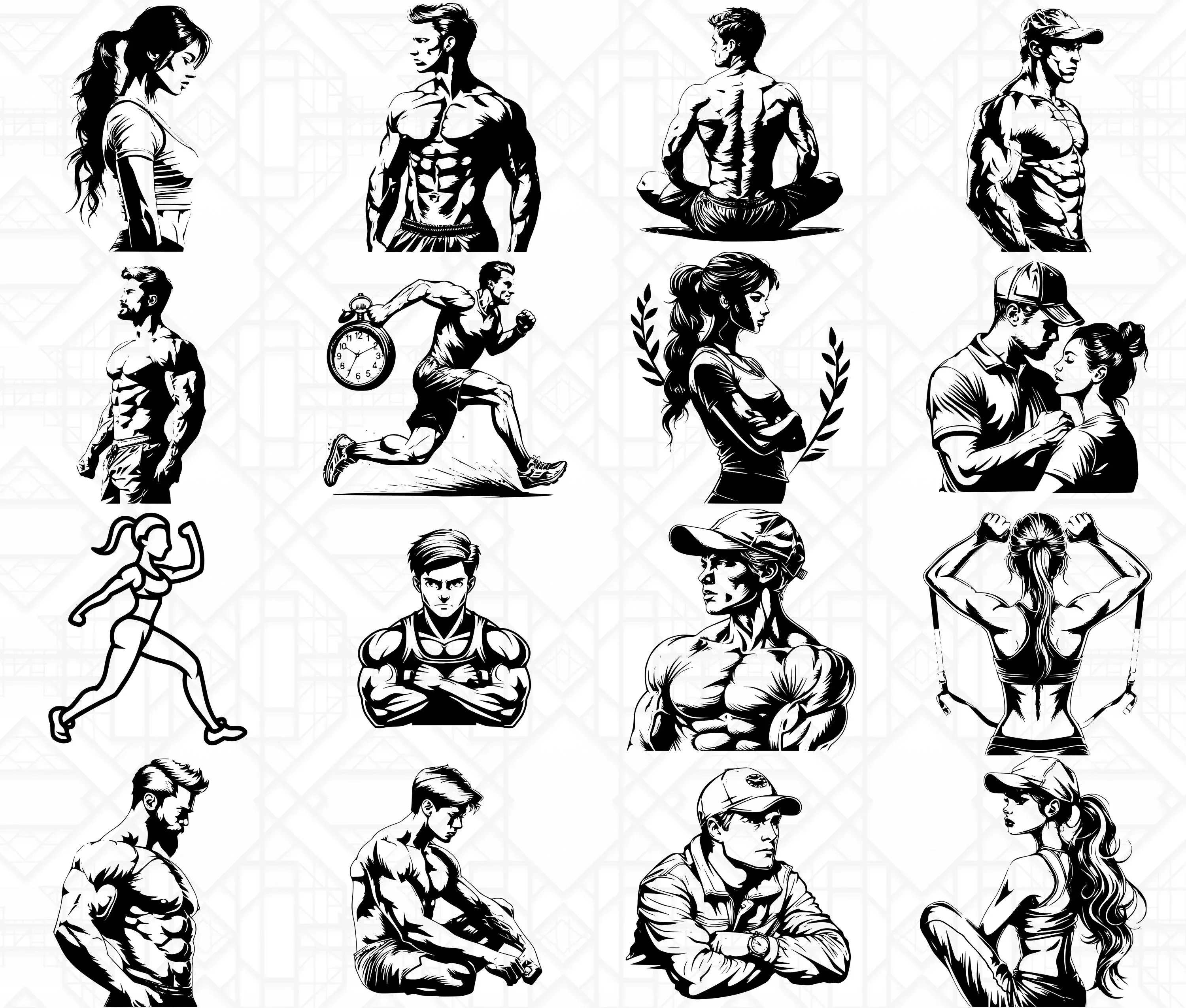 Fitness Trainer SVG Bundle - Image 3