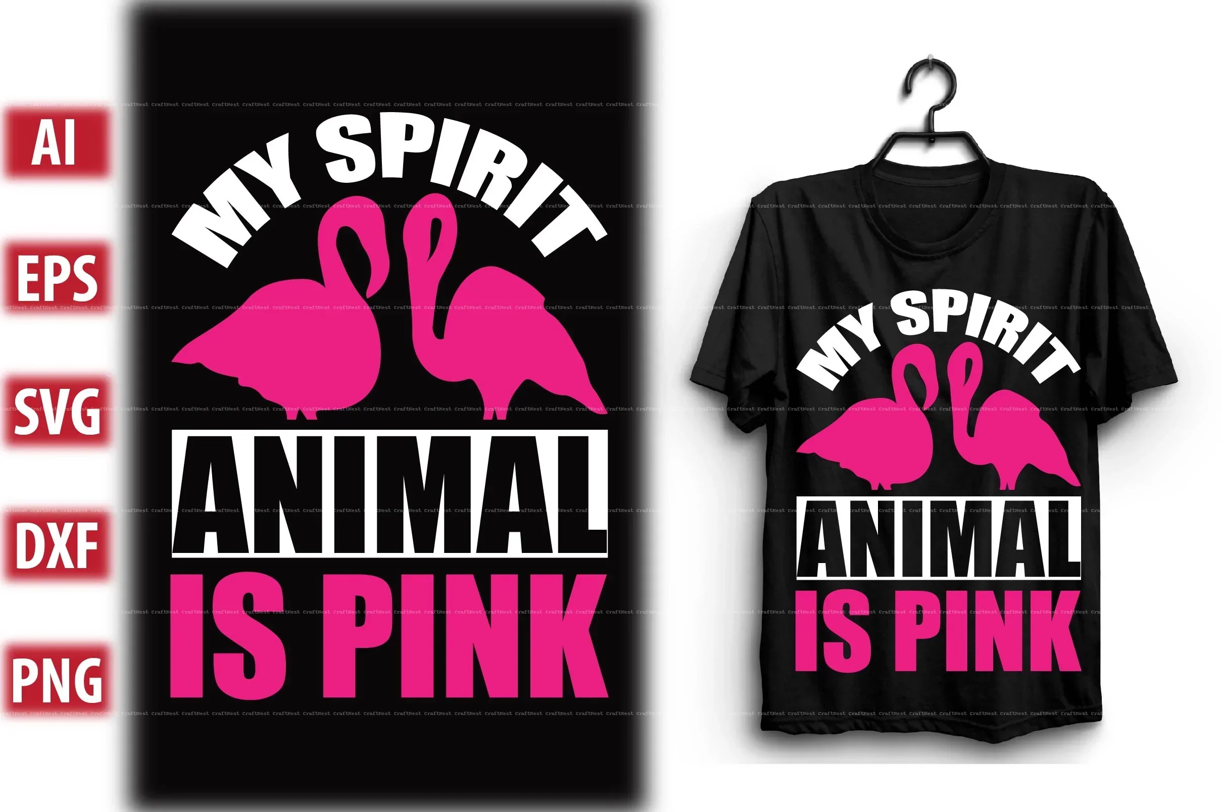 Flamingo T-Shirt Design SVG Bundle - Image 5