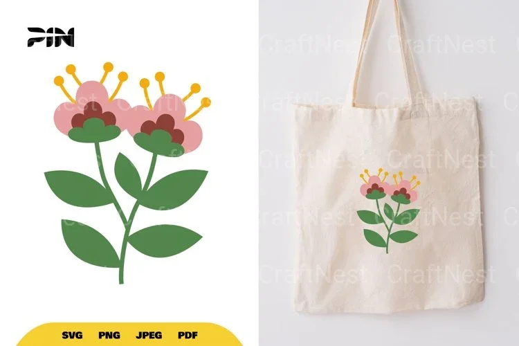 Flat Flower Illustration SVG Bundle
