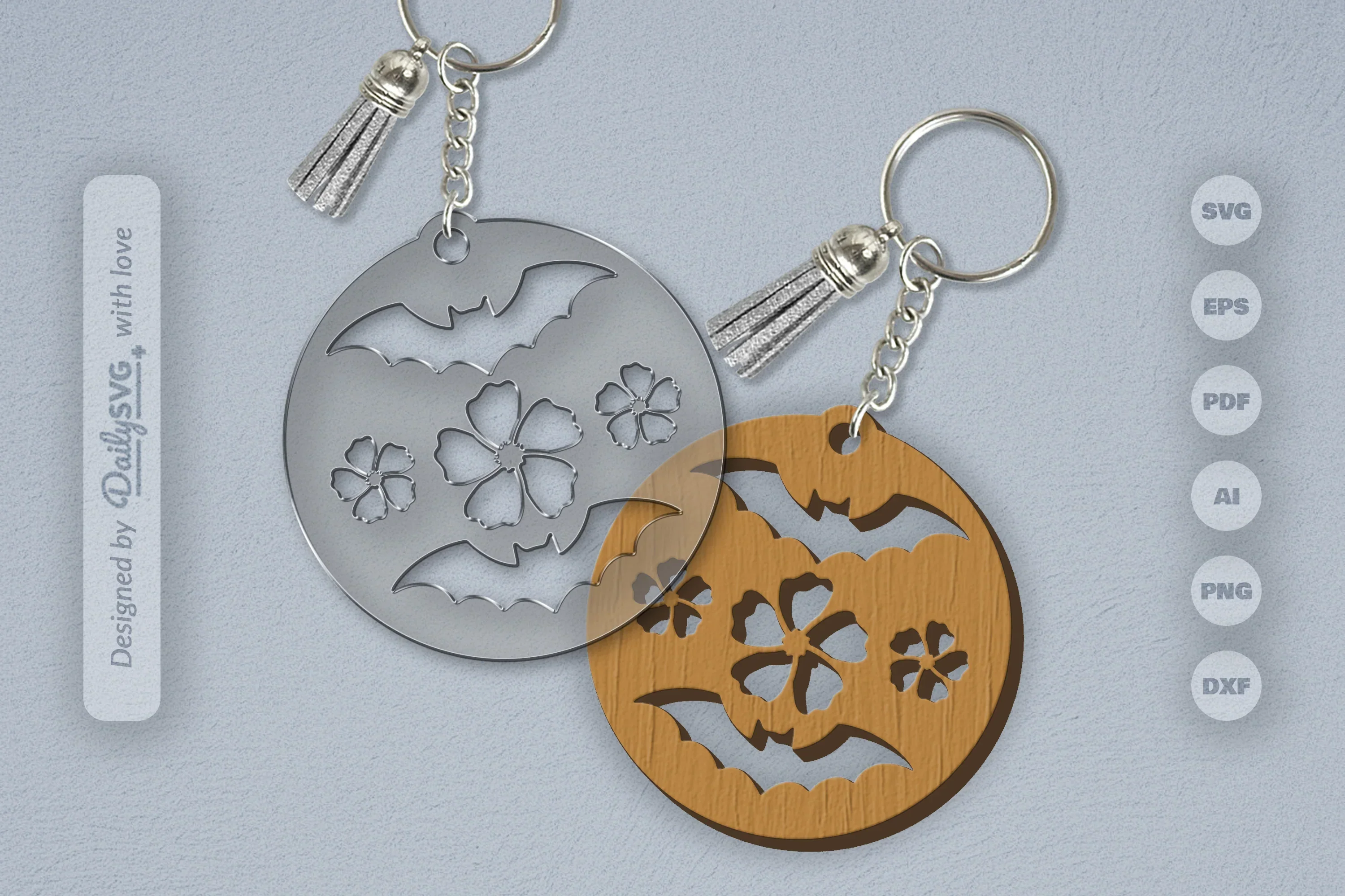 Floral Bats Halloween SVG Bundle