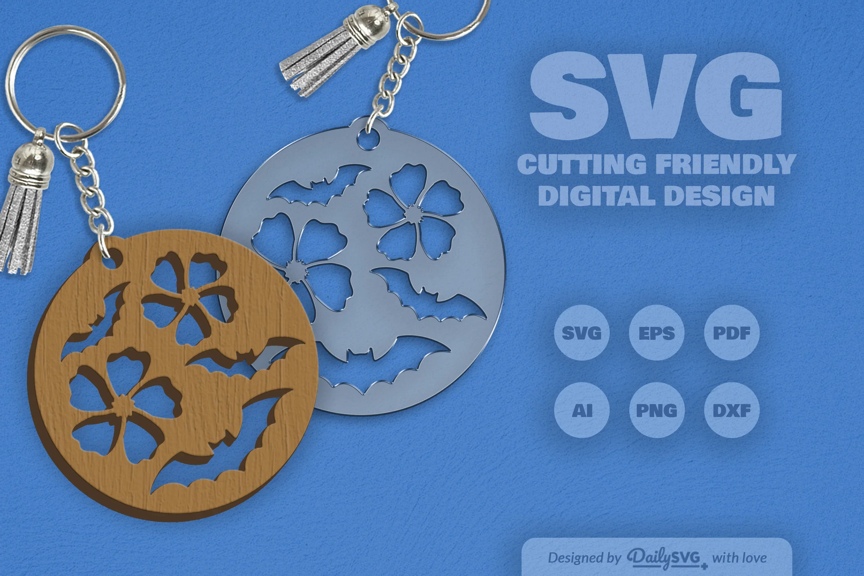 Floral Bats Halloween SVG Bundle - Image 2