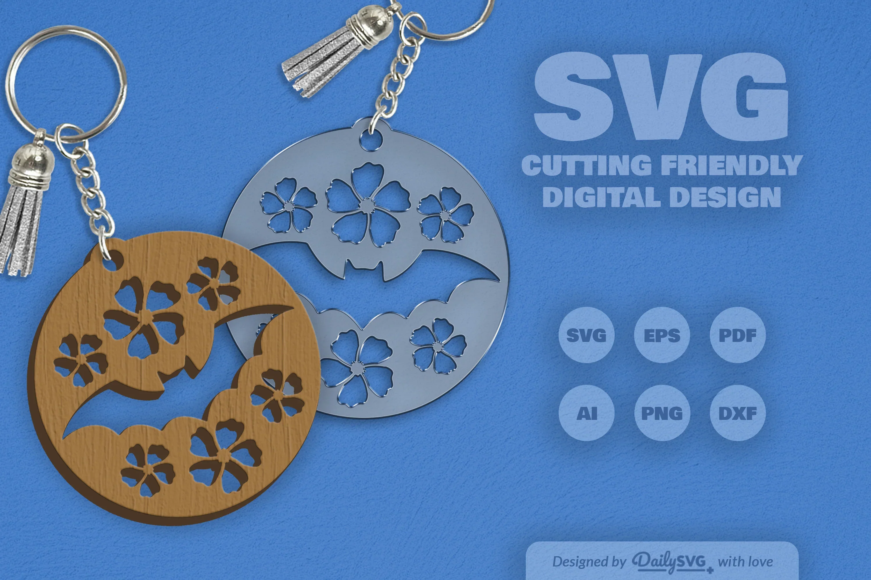 Floral Bats Halloween SVG Bundle - Image 2