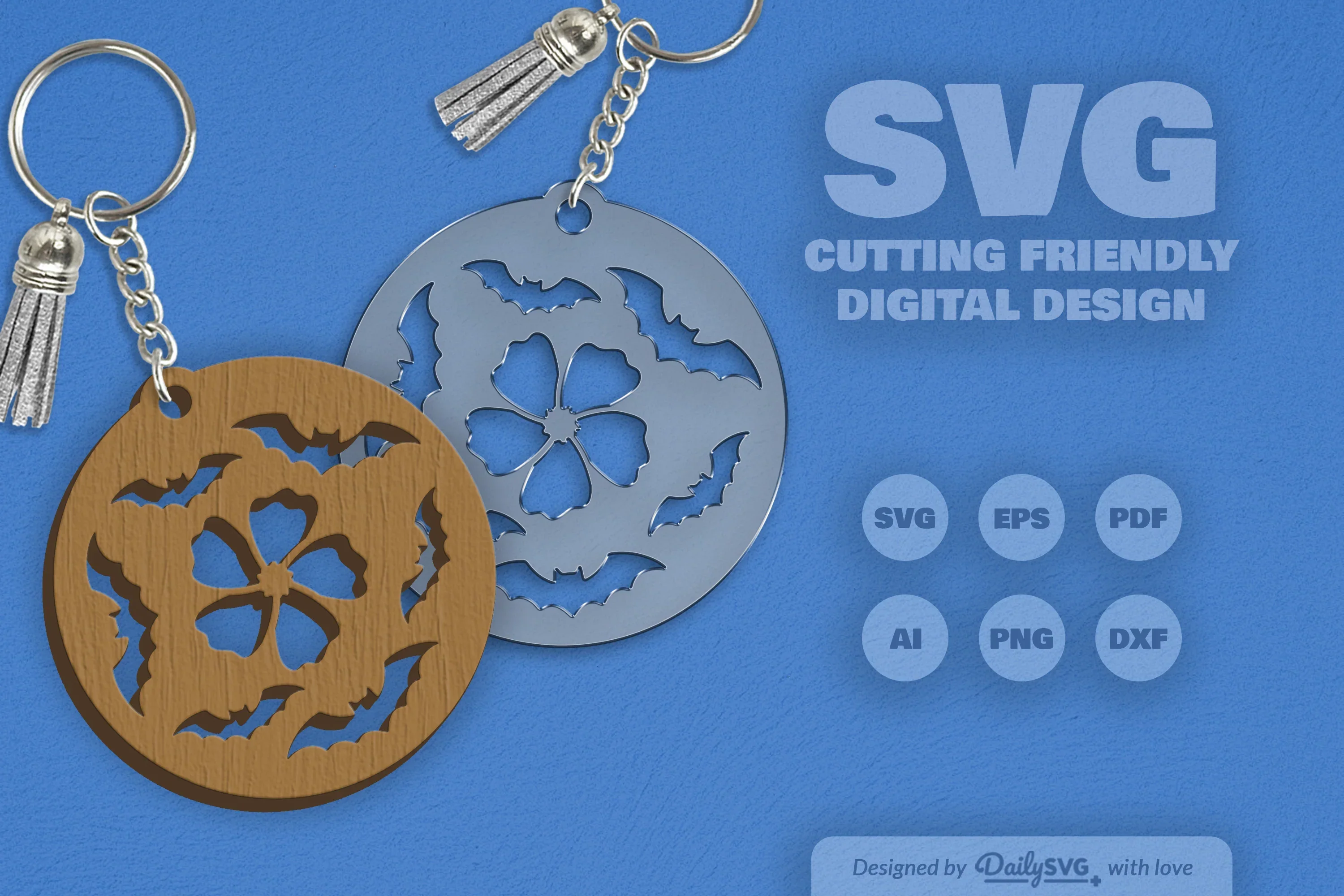 Floral Bats Halloween SVG Bundle - Image 2