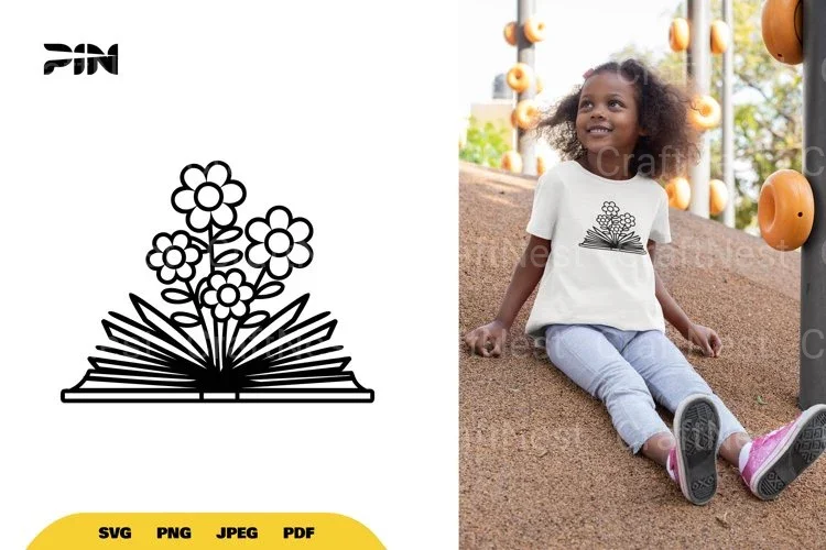 Floral Book SVG Bundle
