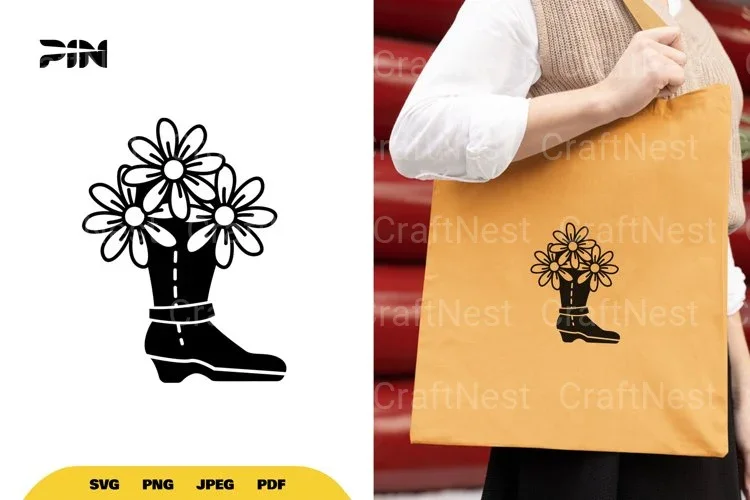 Floral Boot Cut SVG Bundle