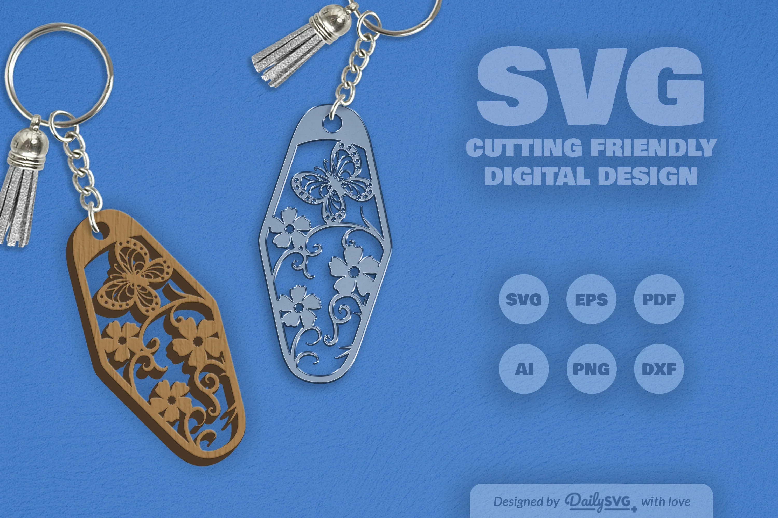 Floral Butterfly Motel SVG Bundle - Image 2