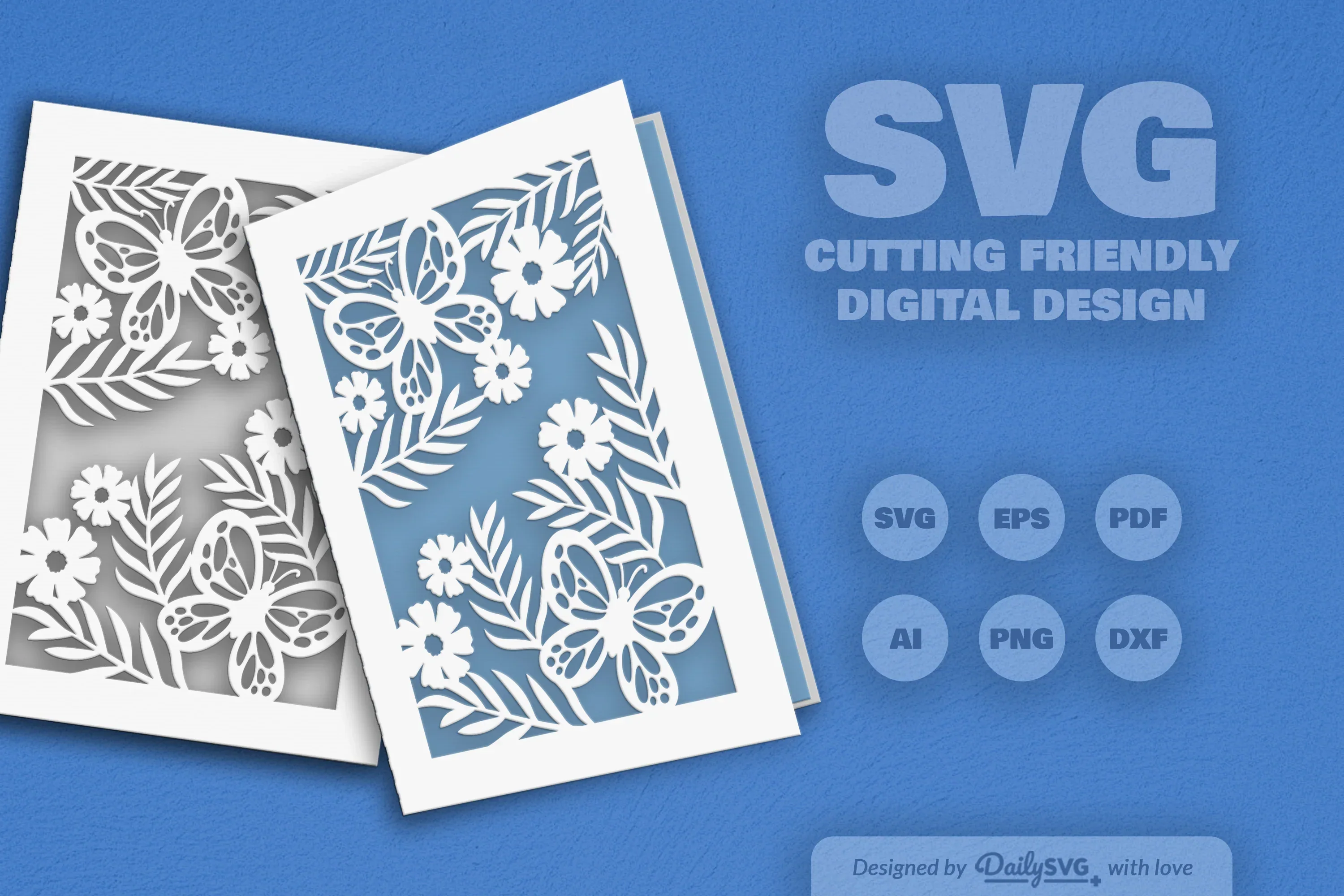 Floral Butterfly SVG Bundle Collection - Image 2