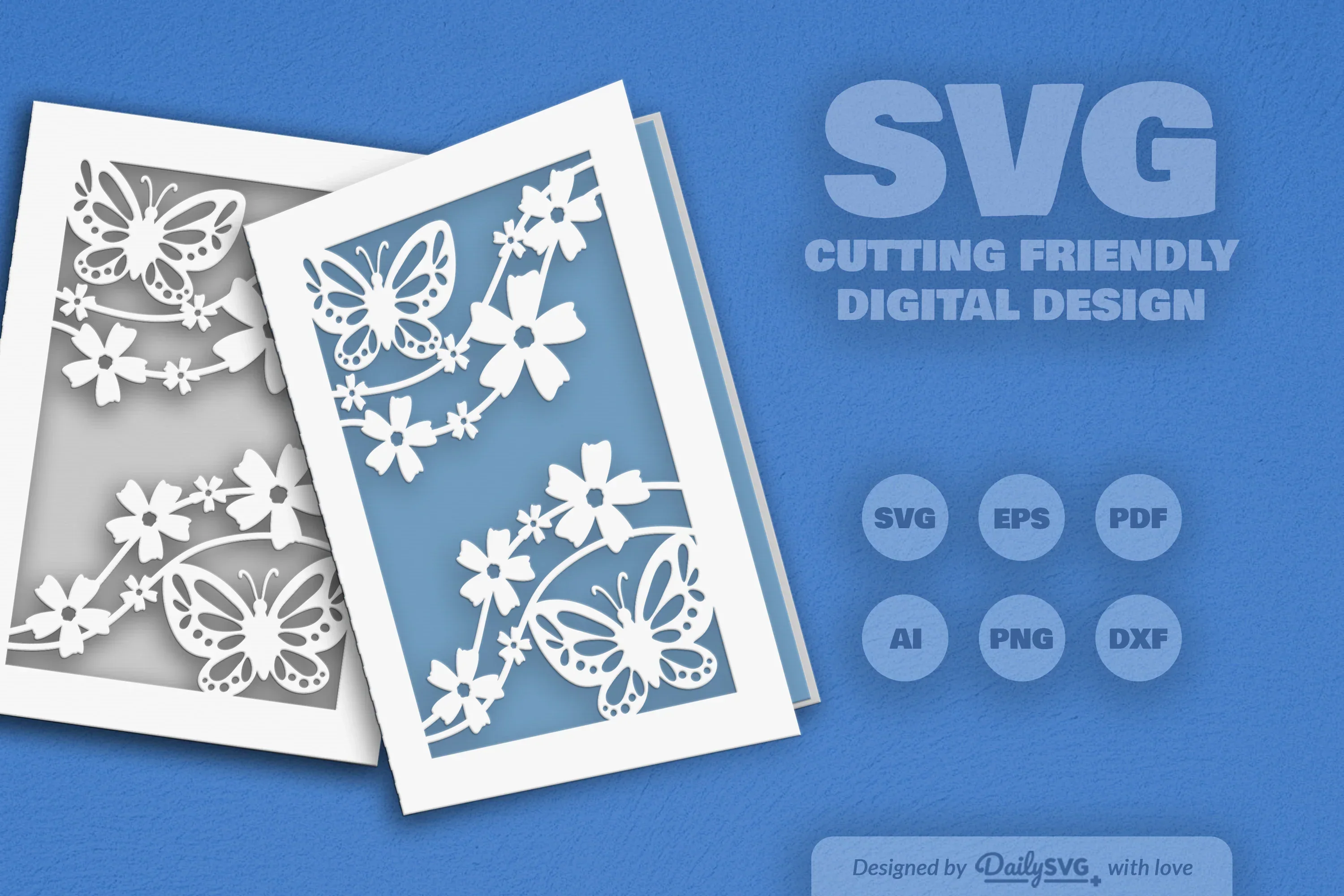 Floral Butterfly SVG Bundle Collection - Image 2