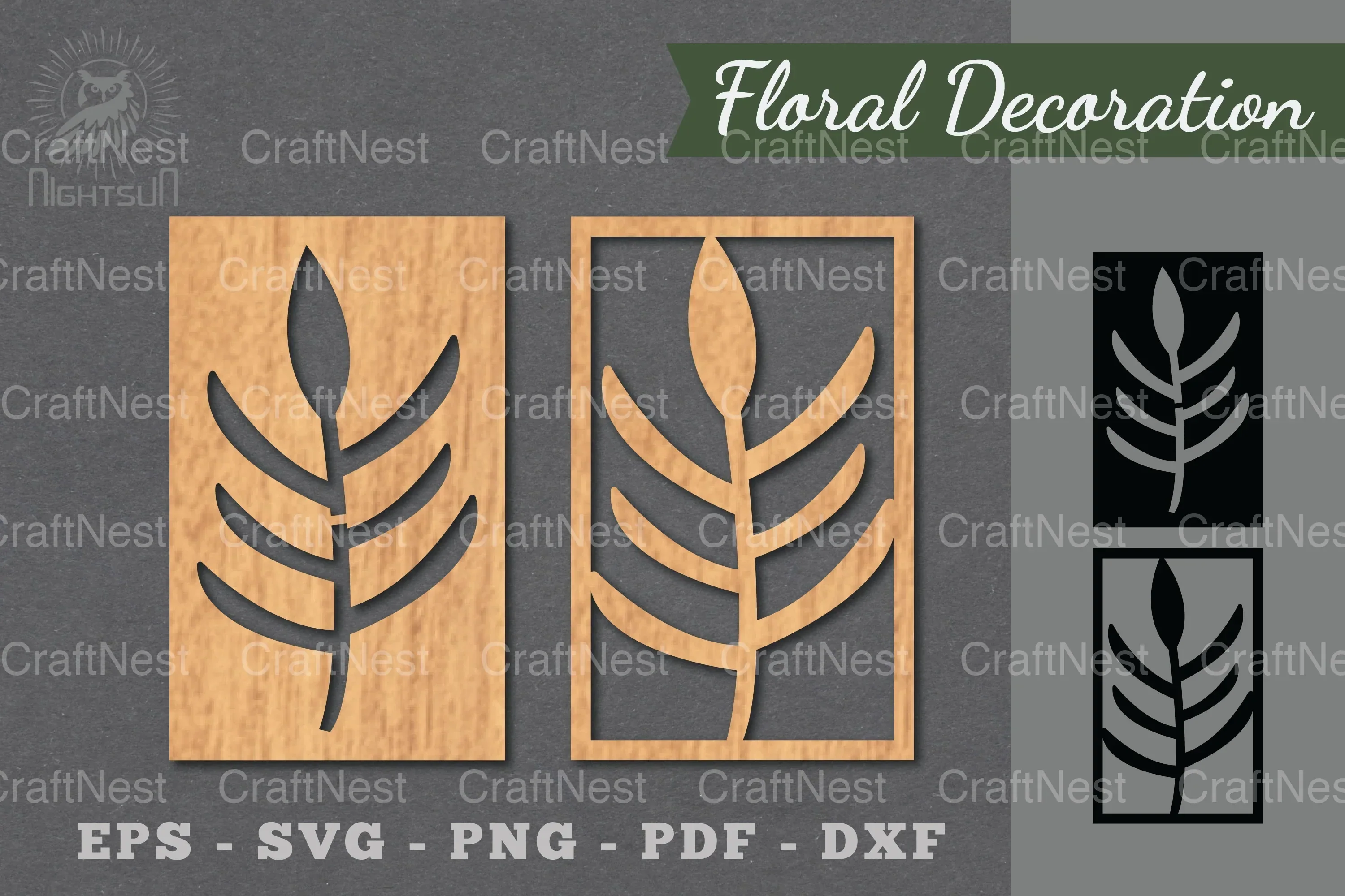 Floral Laser Cut Decoration SVG Bundle