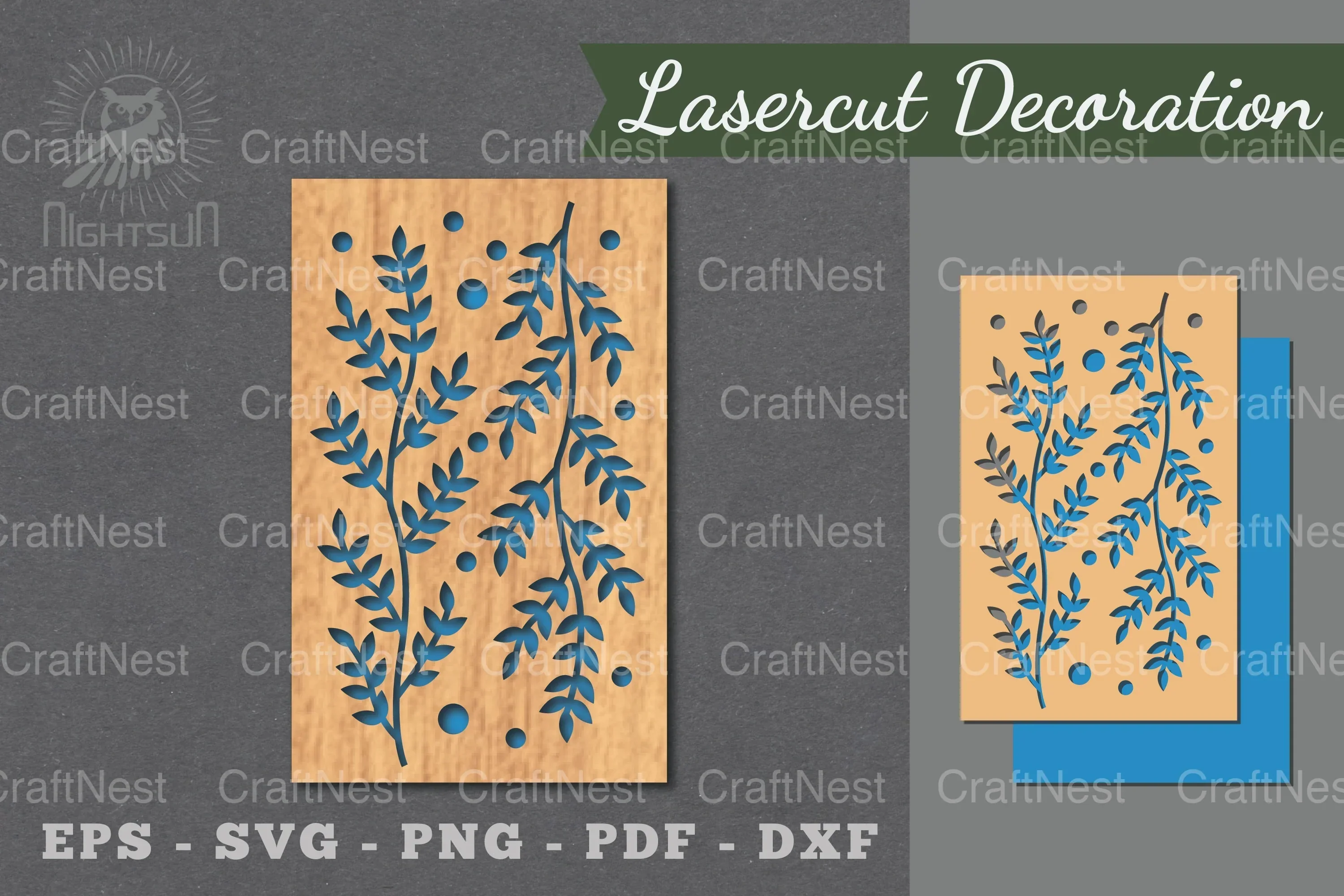Floral Laser Cut Wall Decor Clipart Bundle