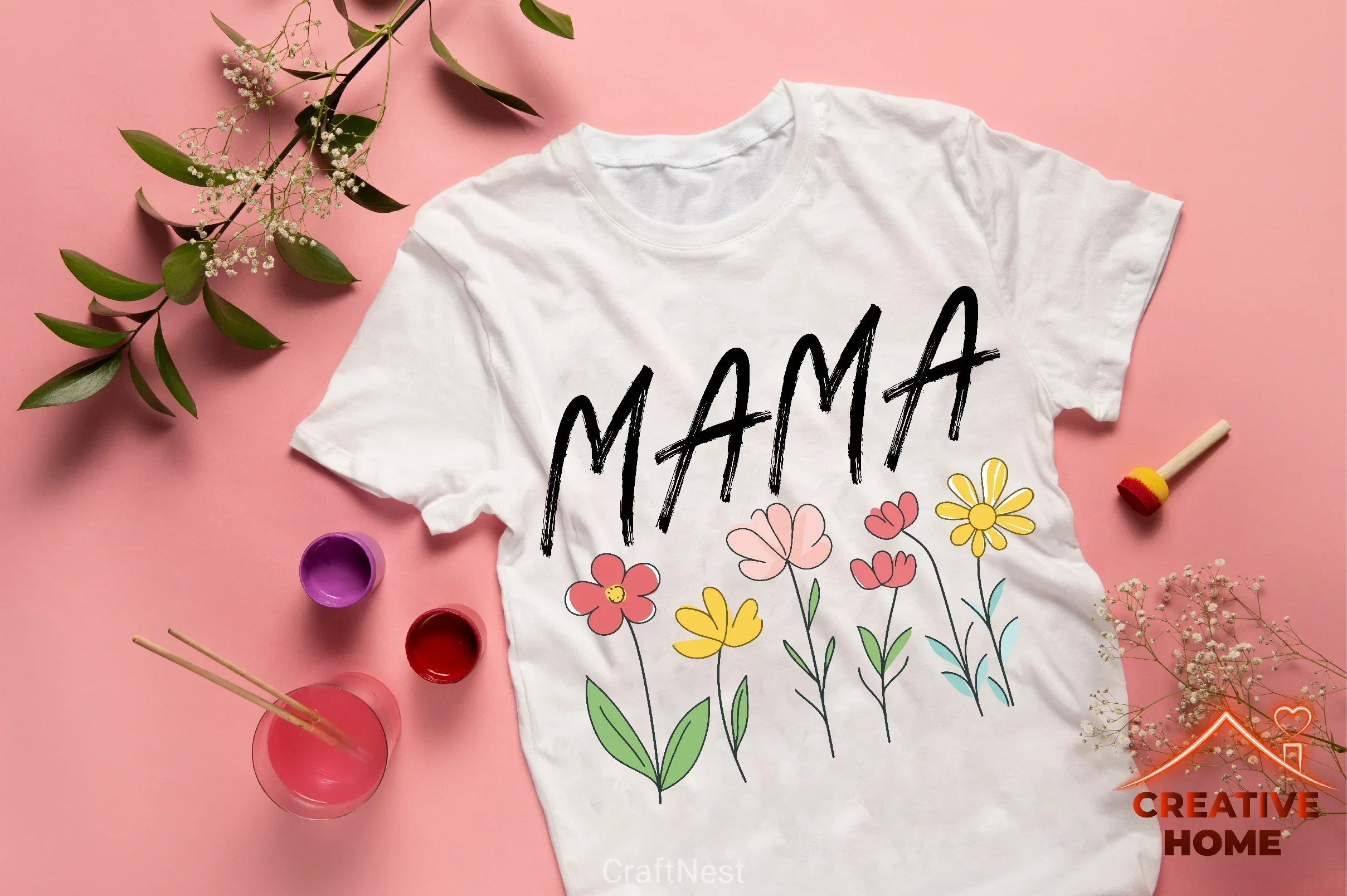 Floral Mama Retro Flowers SVG Bundle - Image 3