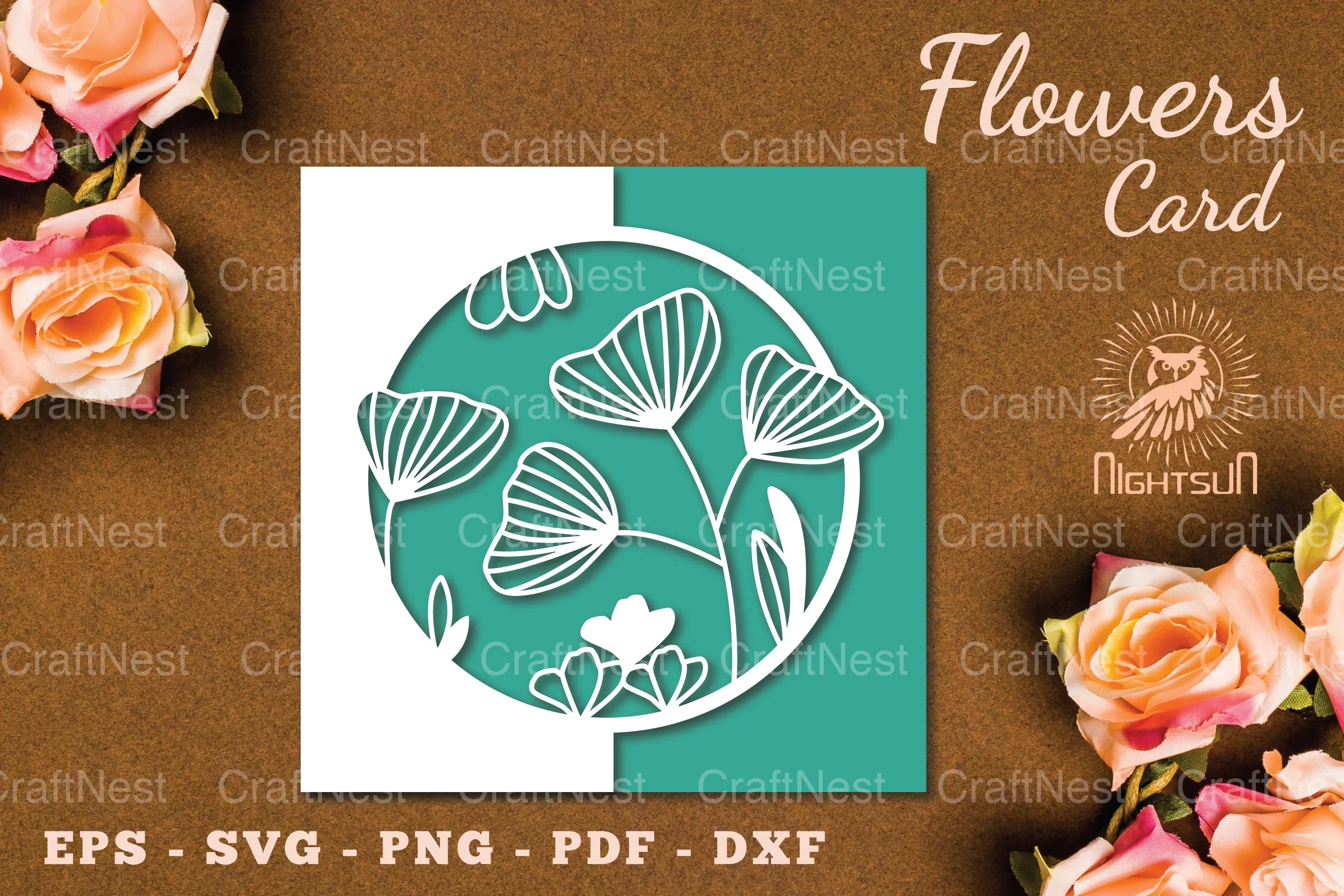 Floral Papercut Card SVG Bundle