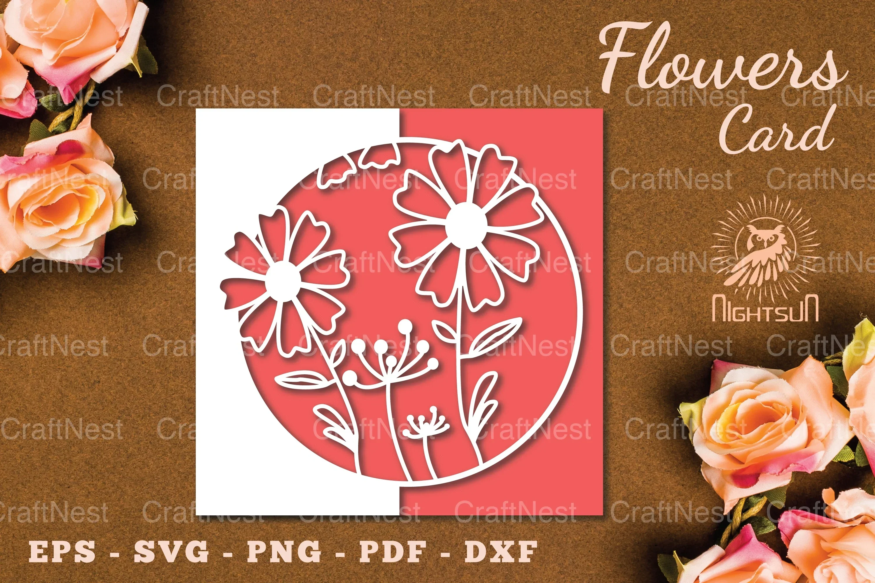 Floral Papercut Card SVG Bundle