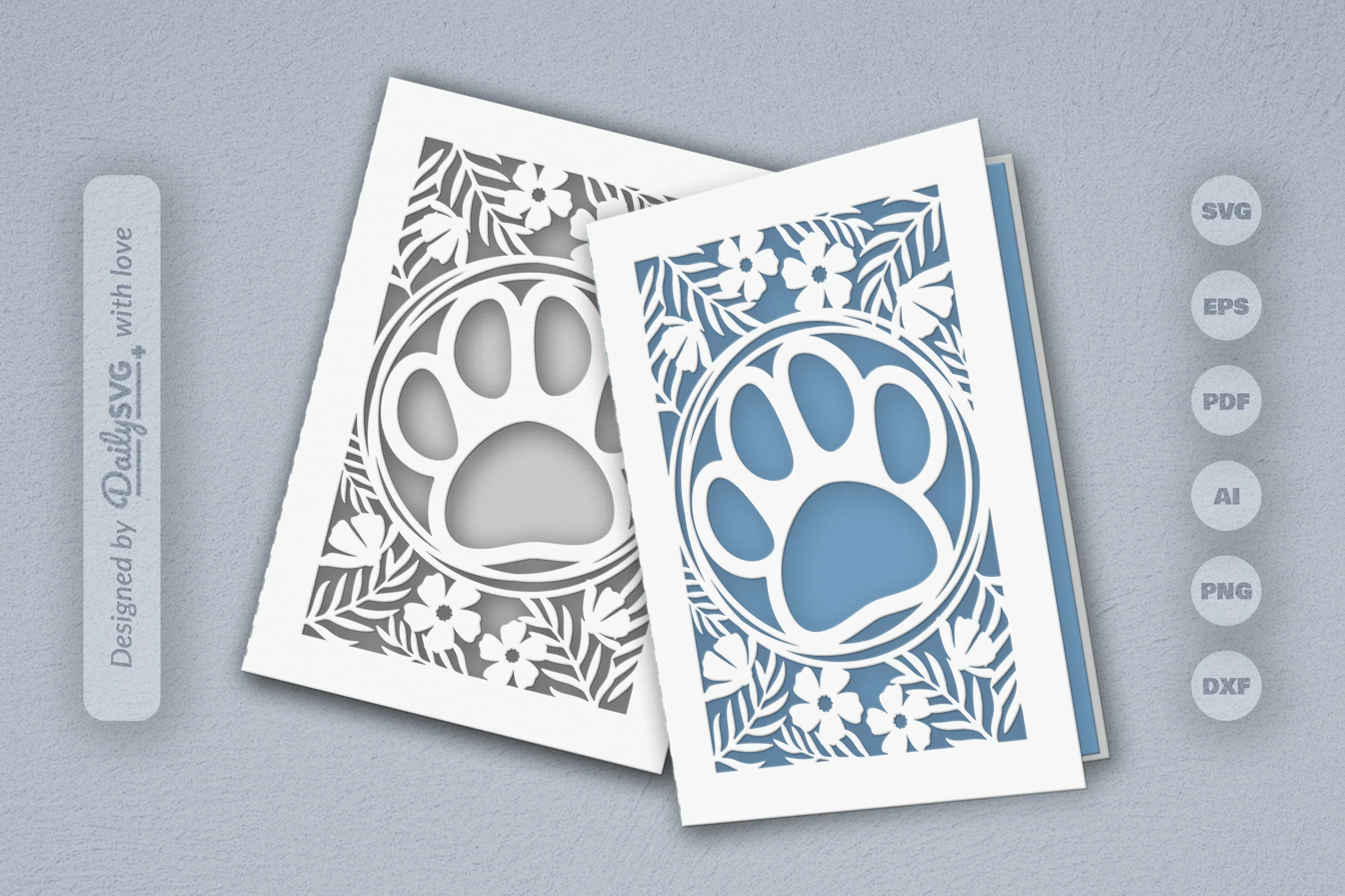 Floral Paw SVG Bundle for Pet Lovers