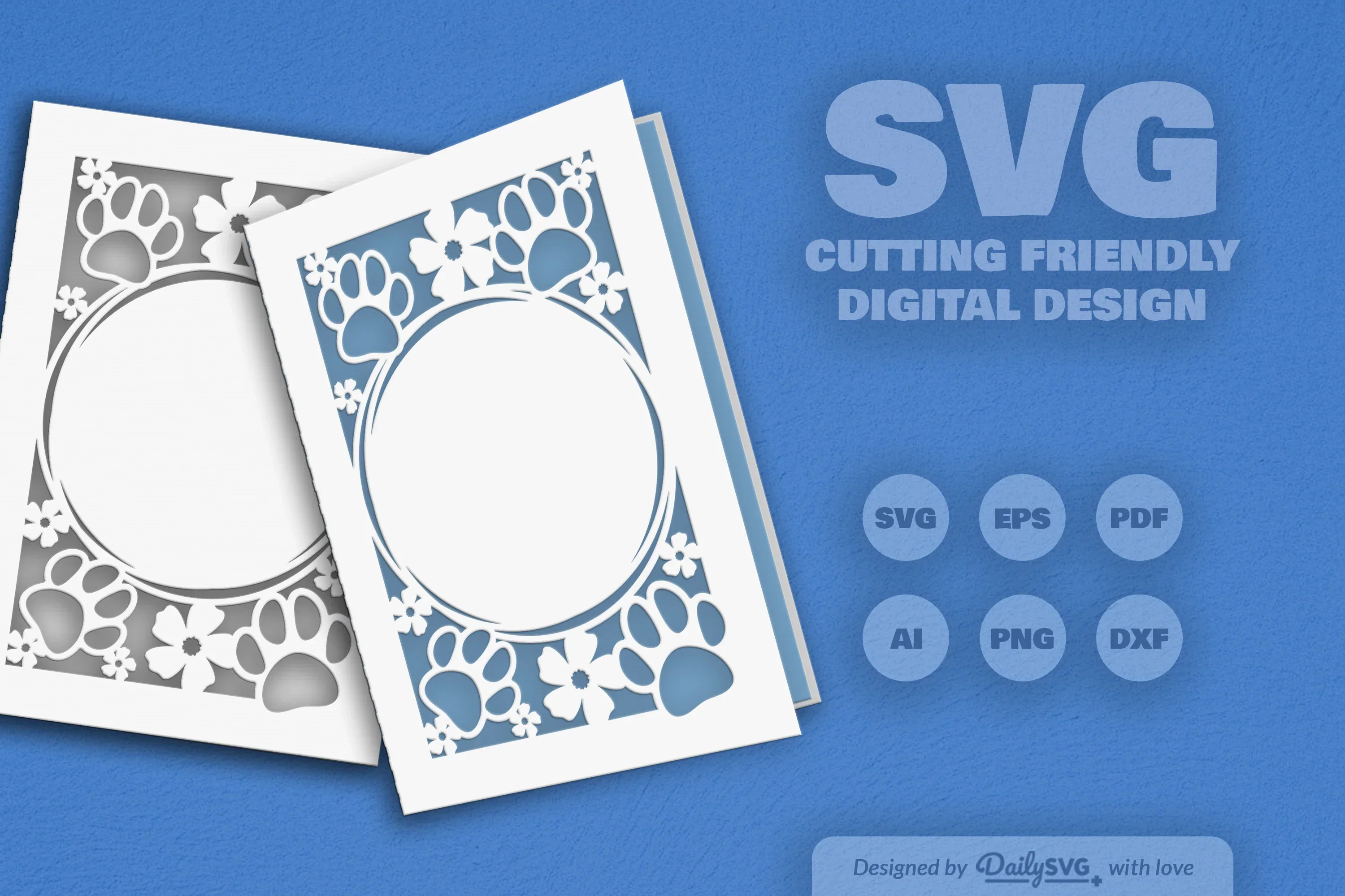 Floral Paw SVG Bundle for Pet Lovers - Image 2