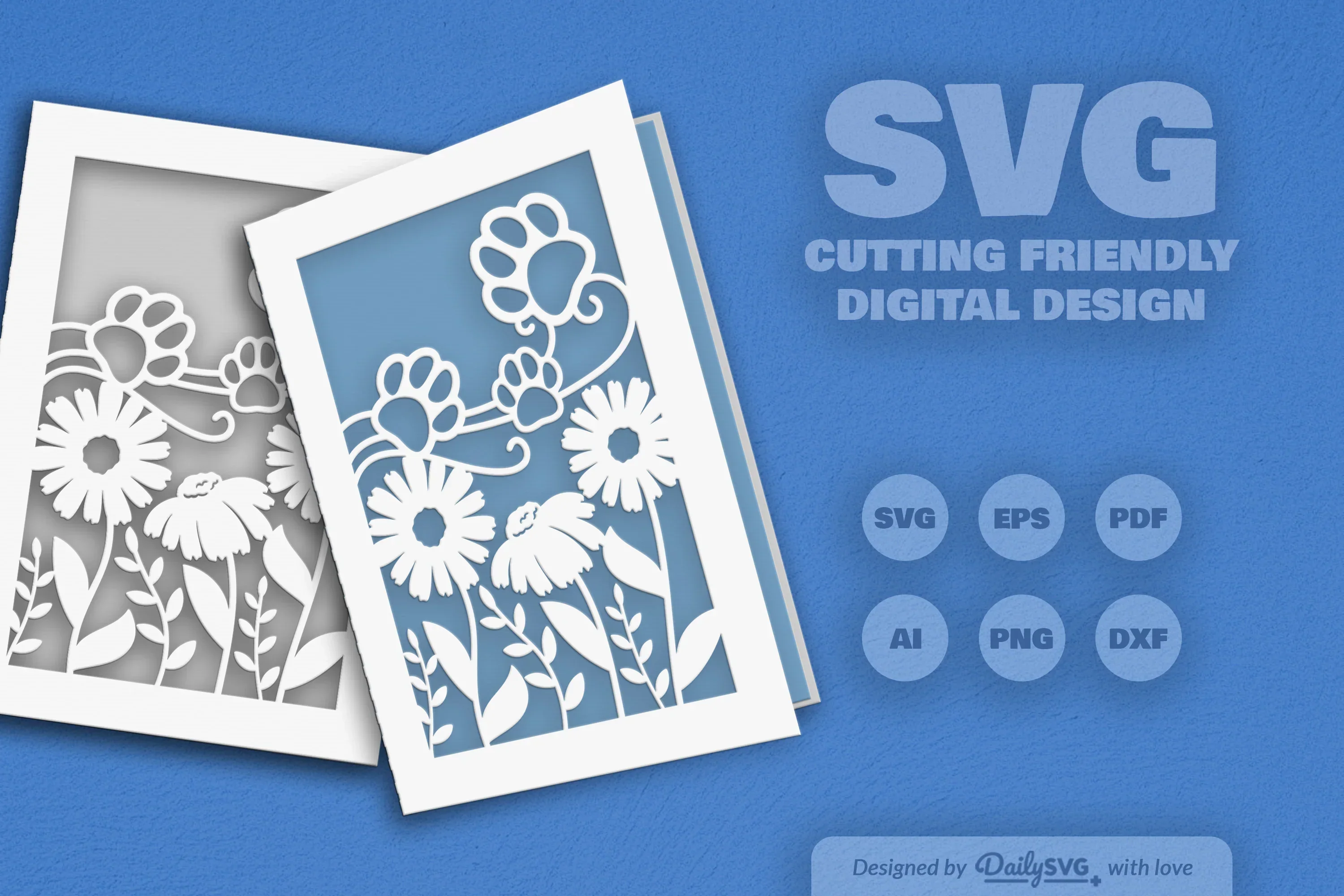 Floral Paw SVG Bundle for Pet Lovers - Image 2