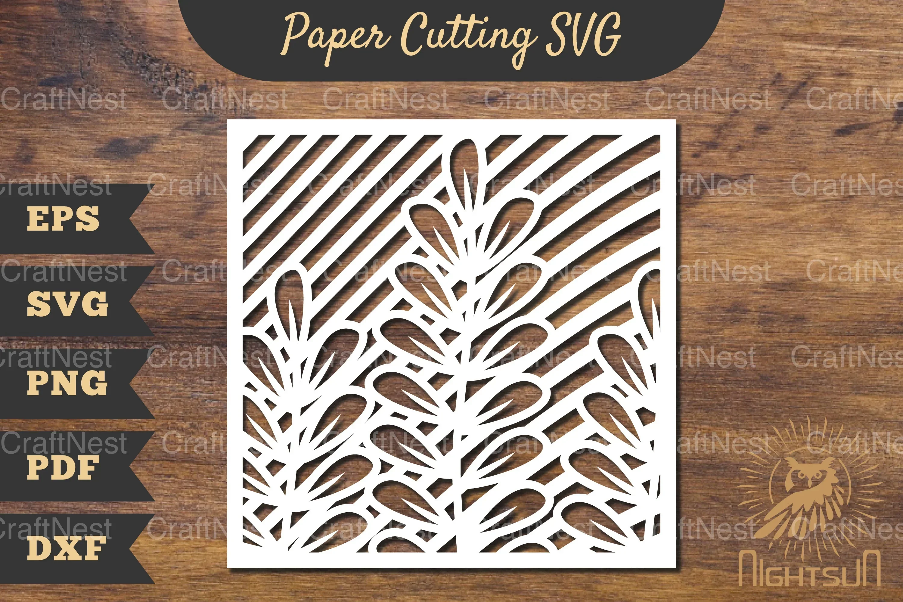 Floral Rectangle Frame Papercut Clipart Bundle