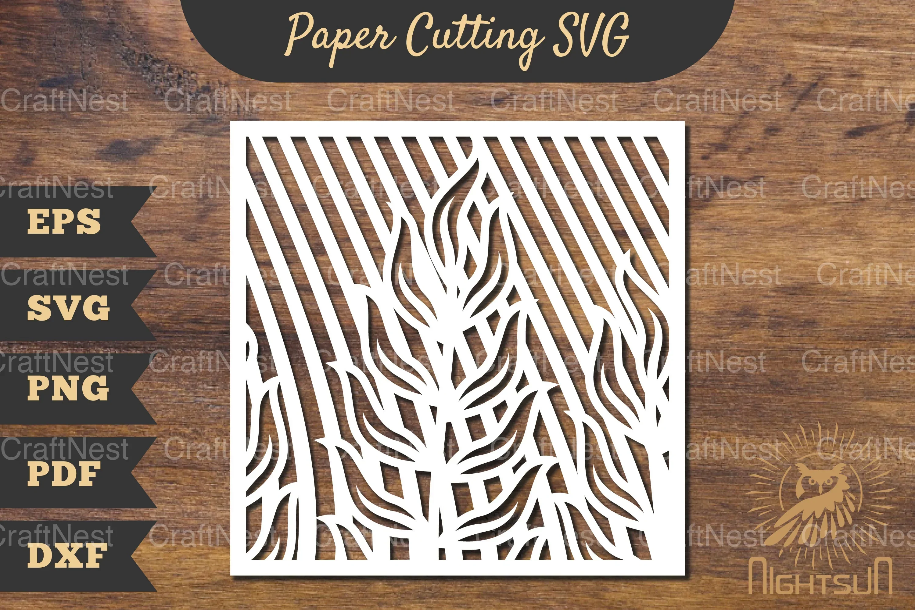 Floral Rectangle Frame Papercut Clipart Bundle